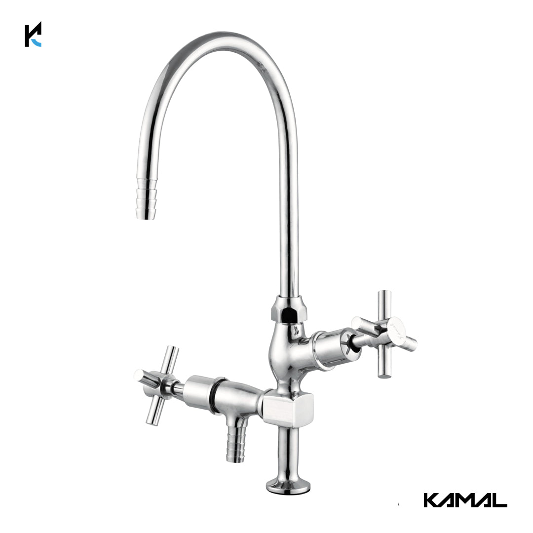 Laboratory Tap Two Way (Full Brass) - by Kamal