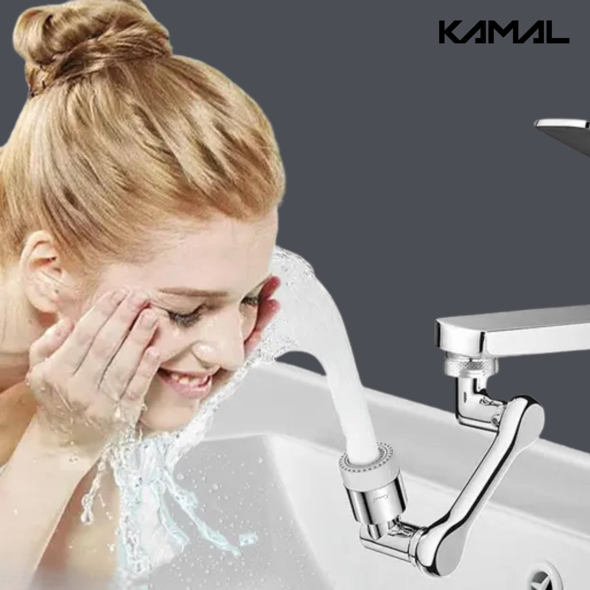 1080ยฐ Swivel Faucet Aerator Rotatable Multi-Functional with 2 Modes (Full Brass) - by Kamal - Kamal Bathware