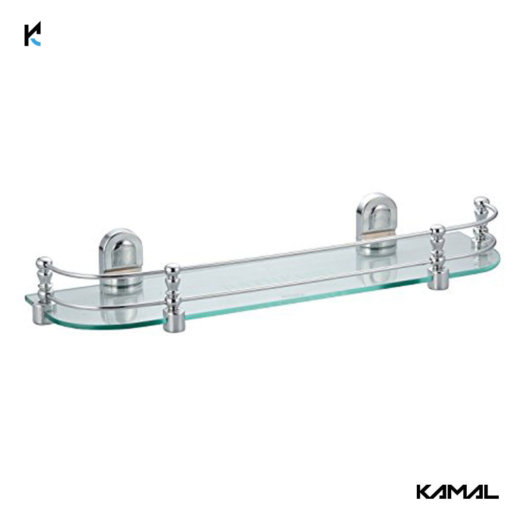 Eco Glass Shelf Straight 18 Inch - by Kamal