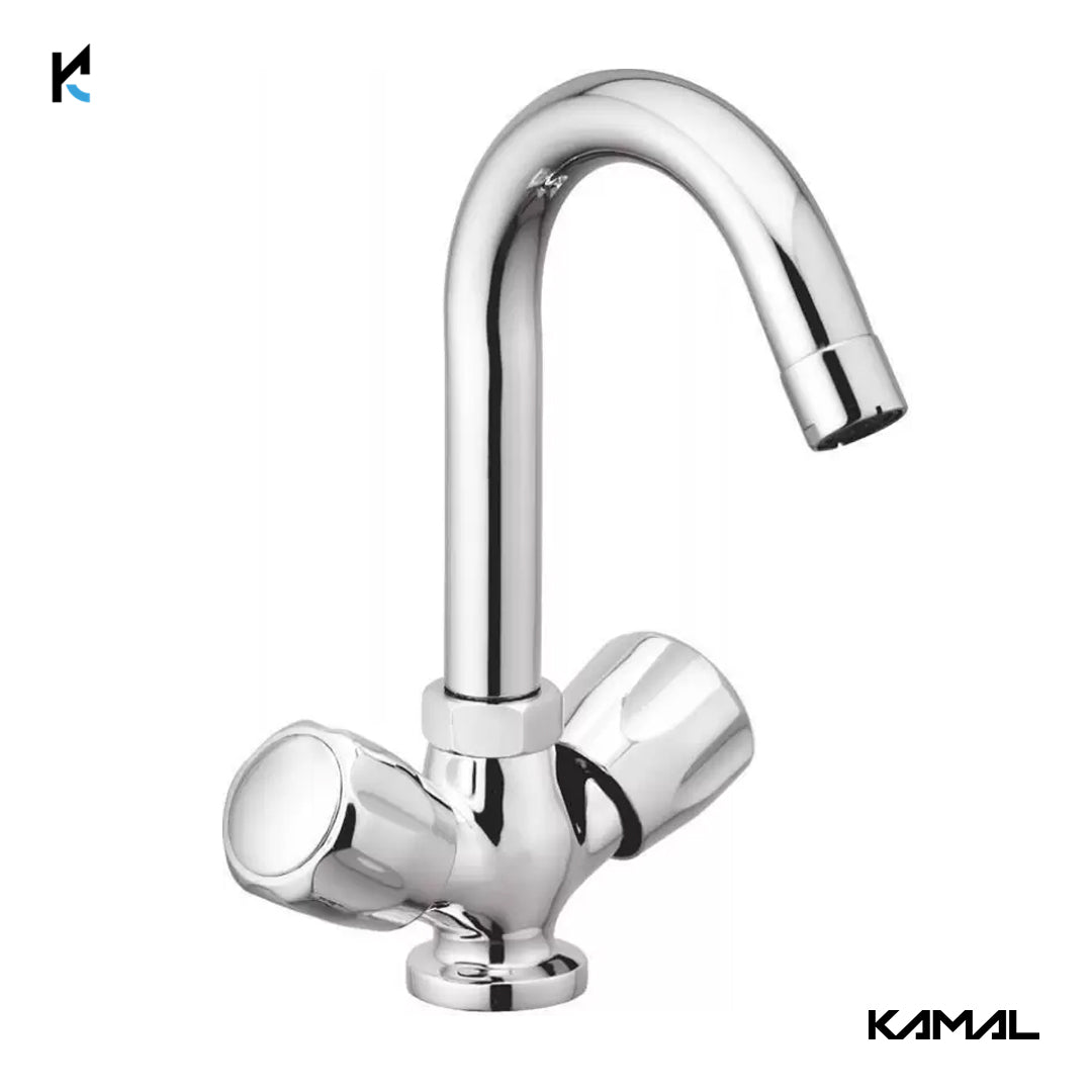 Universal Center Hole Basin Mixer (Full Brass) - by Kamal