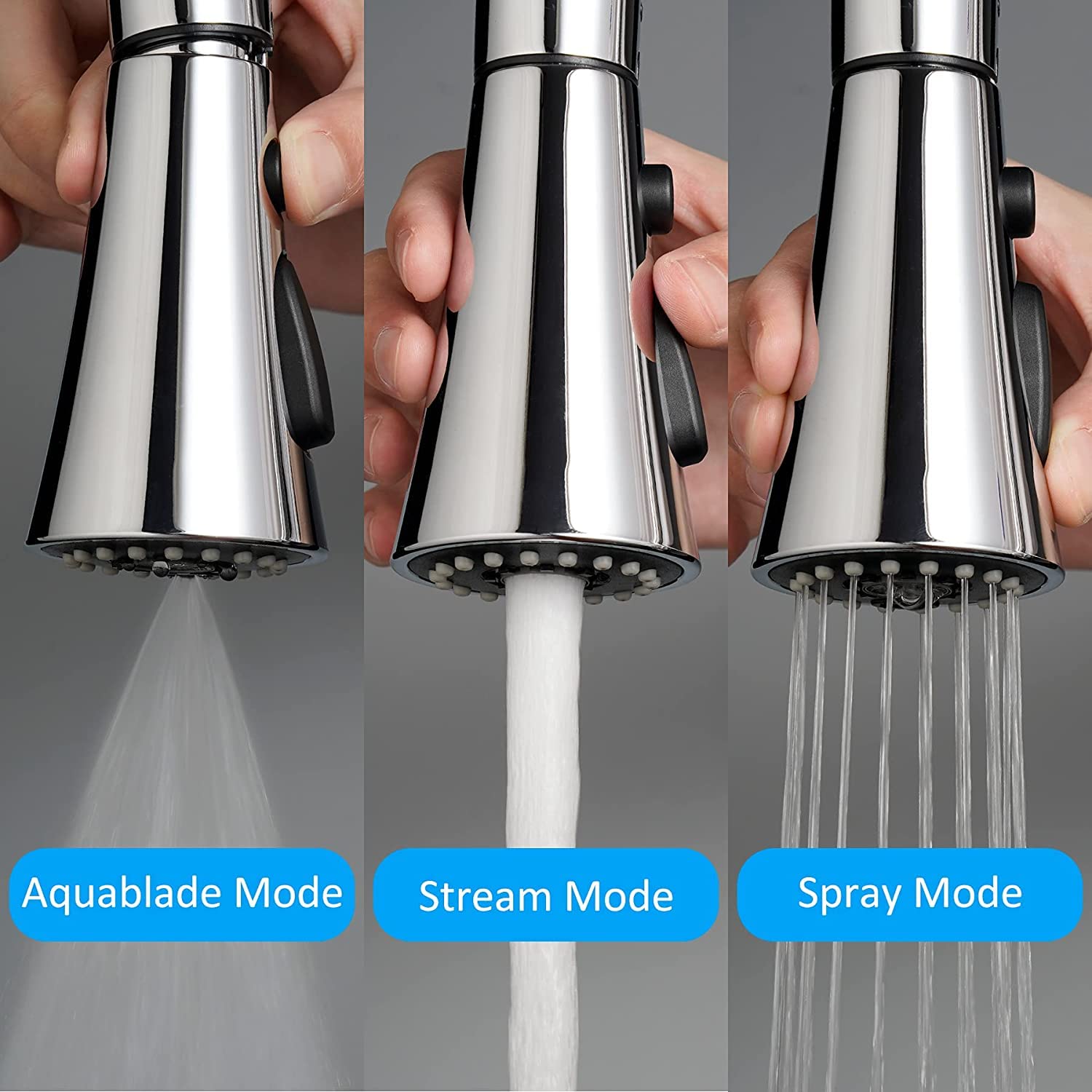 360° Movable Faucet Aerator Infinity 3 Mode Jet X - Cross Eco Mist (ABS) - by Kamal - Faucet Accessories - Kamal Bathware