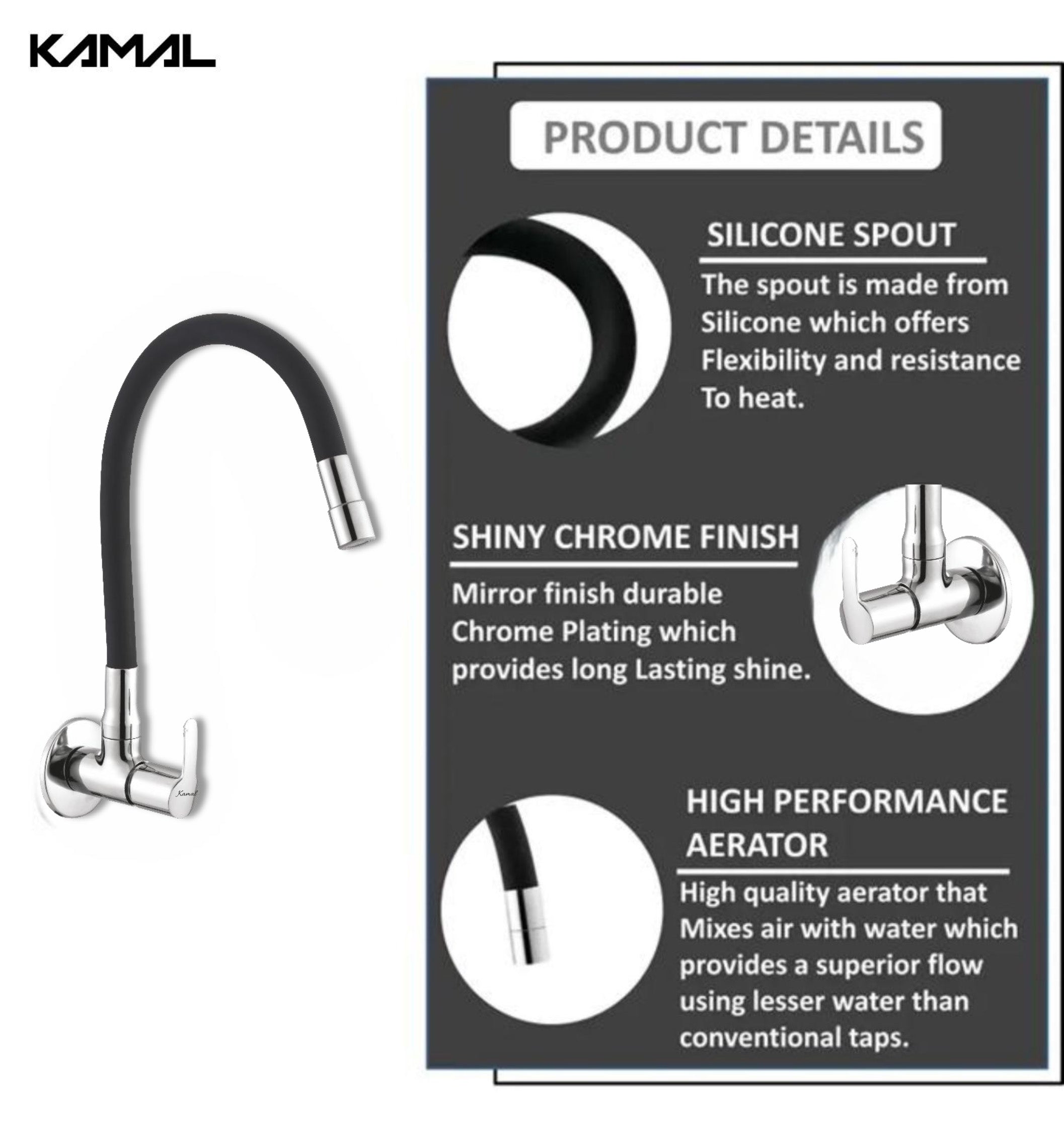Kosmo Dual Flow Sink Tap – by Kamal