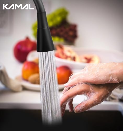 FLT Swan Neck Sink Tap (Brass & Silicone) - by Kamal
