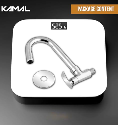 Vista Sink Tap with Wall Flange (Full Brass) - by Kamal