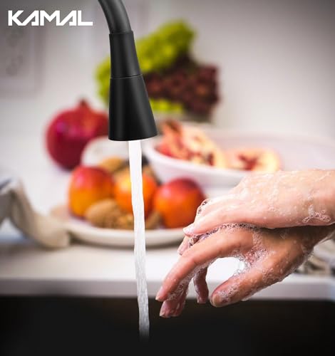 FLT Swan Neck Sink Tap (Brass & Silicone) - by Kamal
