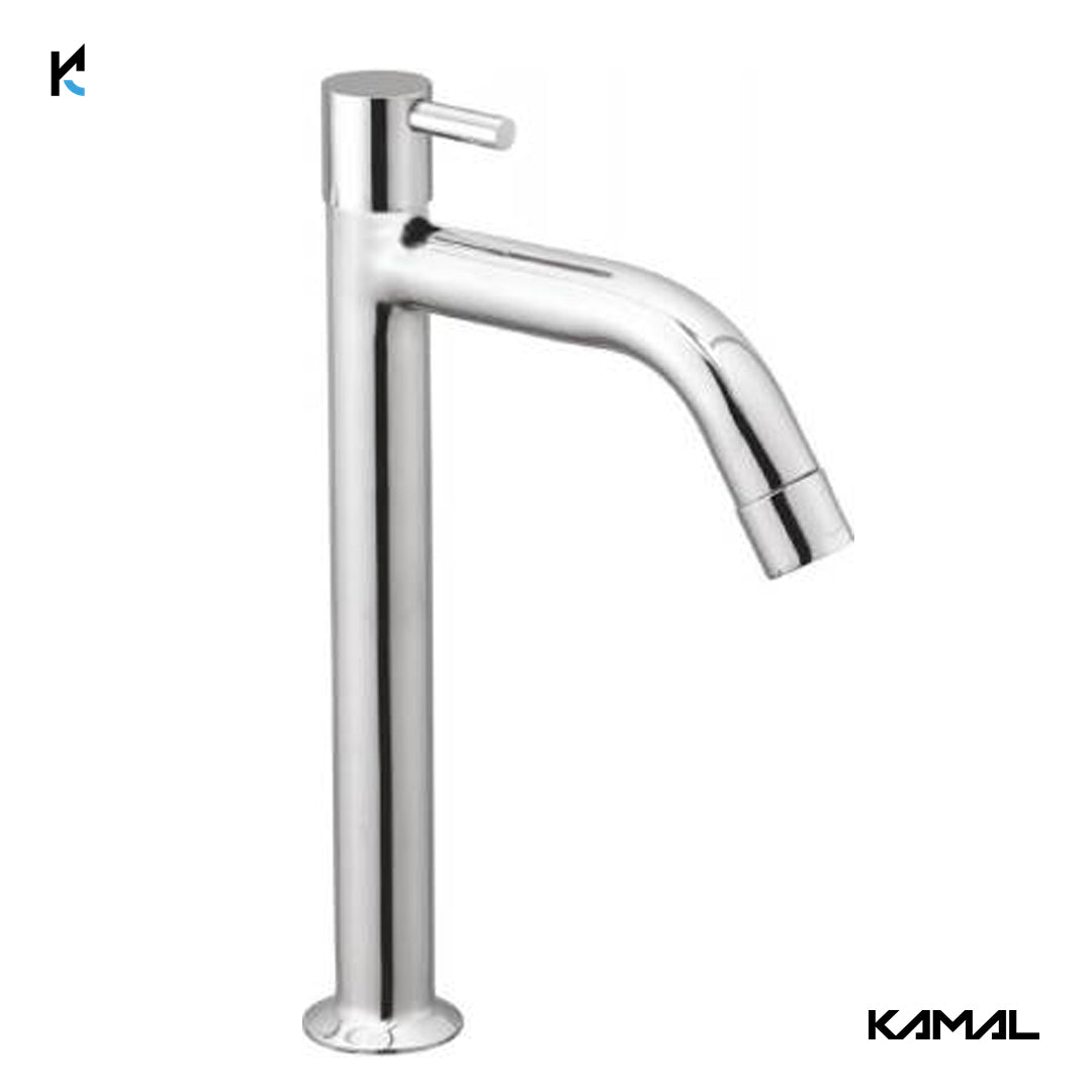 Elite Tall Body Pillar Tap (Full Brass) - by Kamal