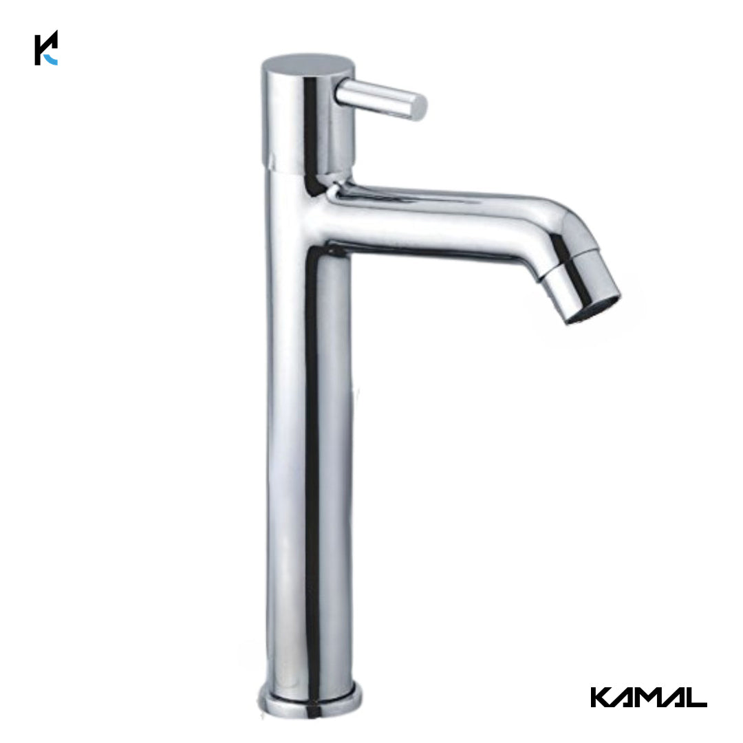 FLT Tall Body Pillar Tap 12 Inch Long (Full Brass) - by Kamal