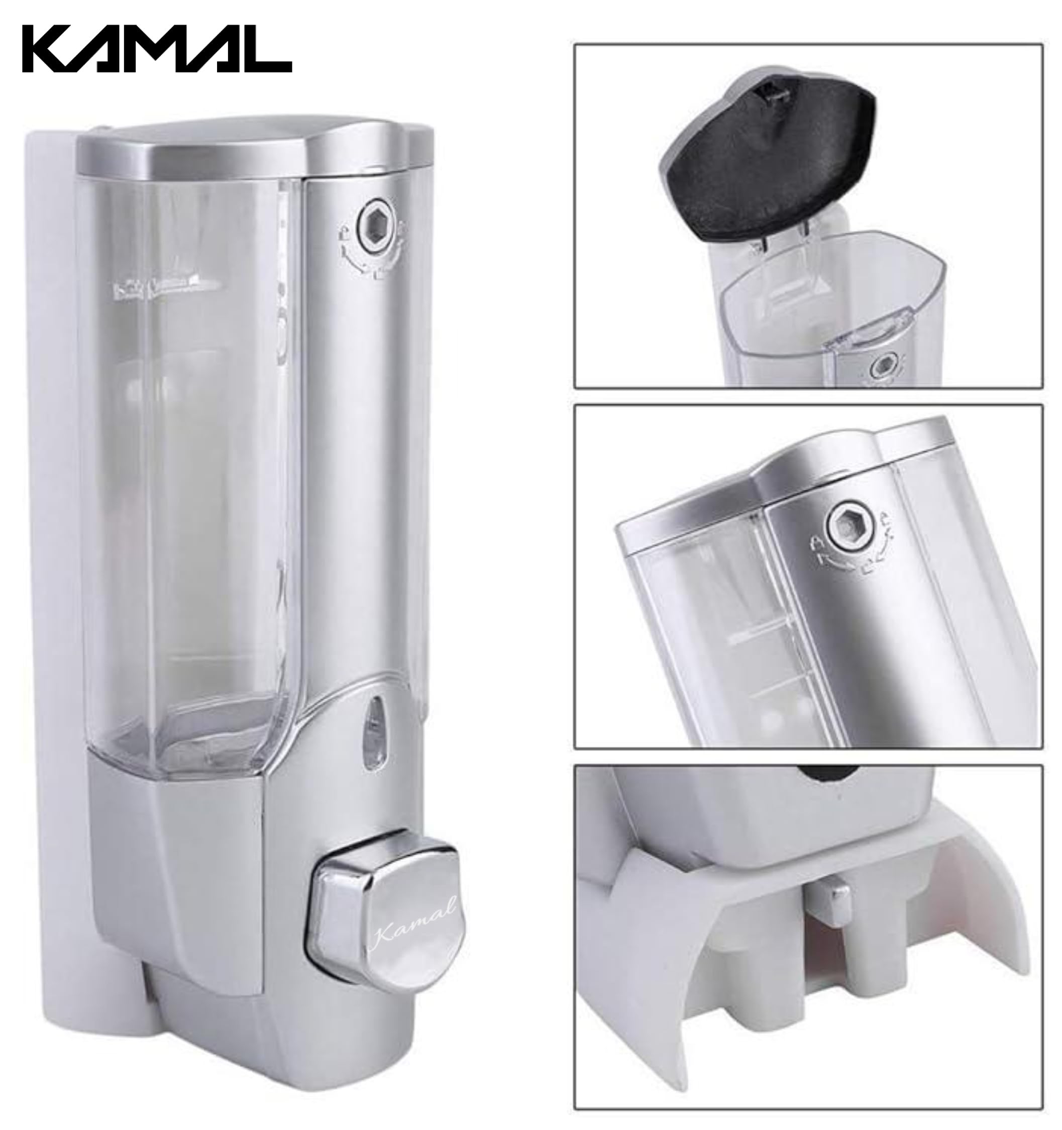ABS Liquid Soap Dispenser Push Type - by Kamal