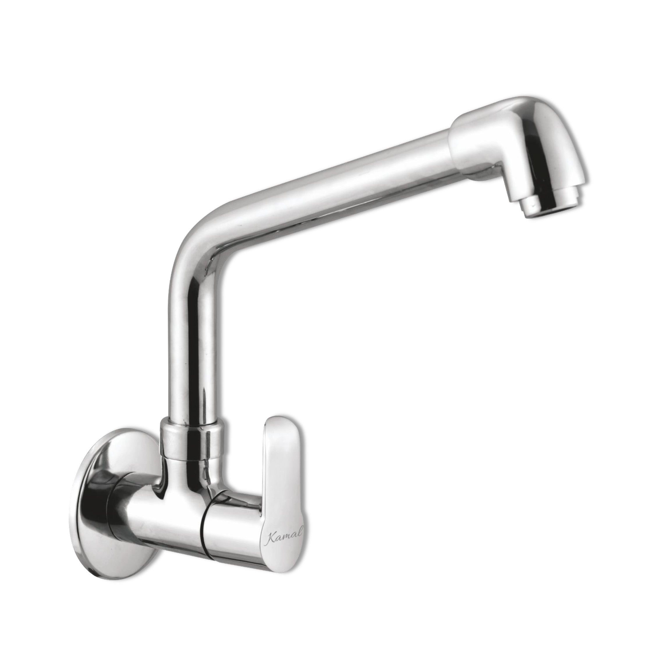Curve Sink Tap Elbow Spout (Full Brass) - by Kamal