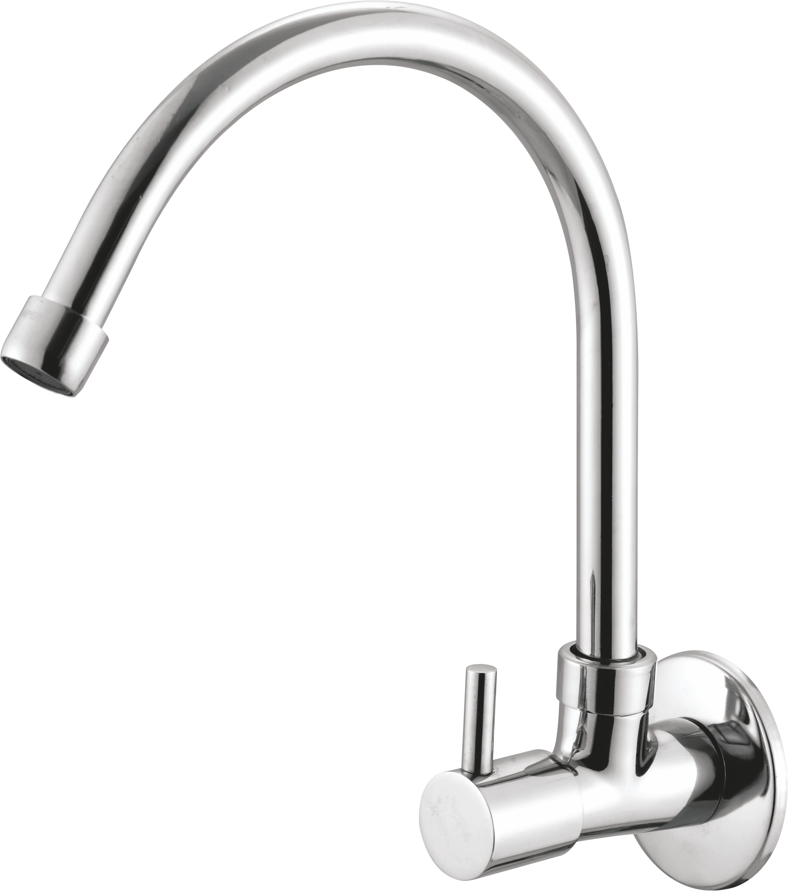 Full Brass 180° Swivel Spout Gooseneck Faucet - by Kamal