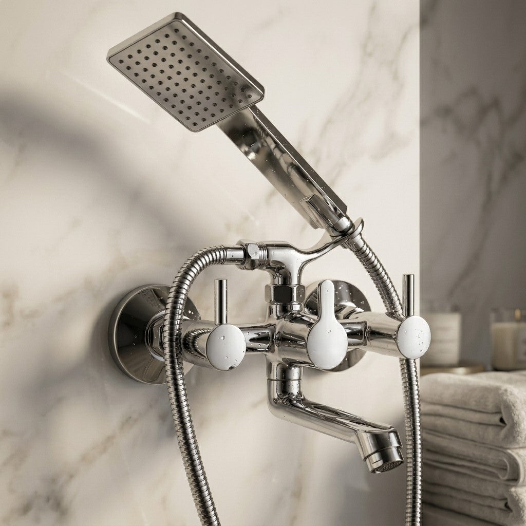 FLT Wall Mixer (Full Brass) - by Kamal