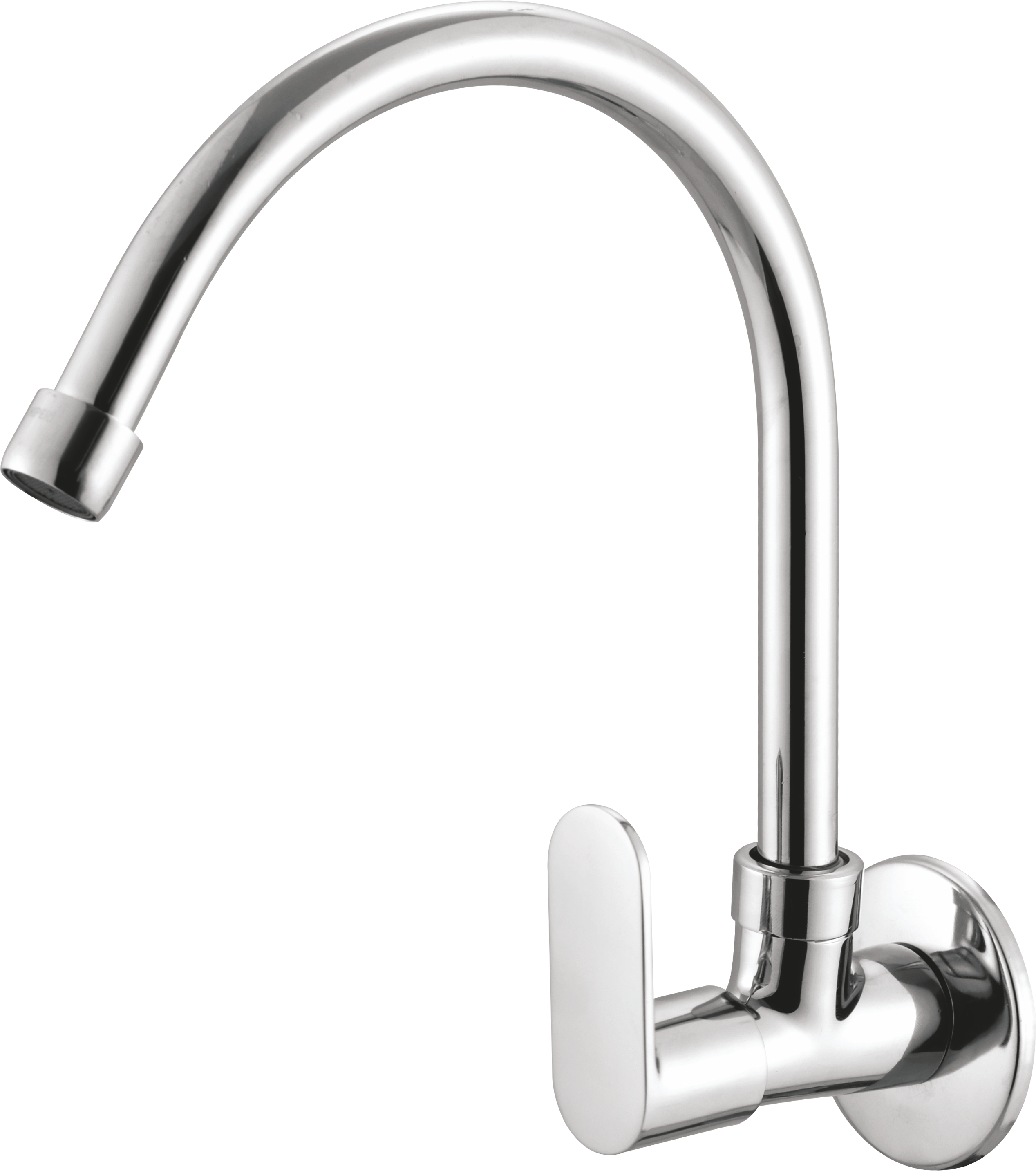 Full Brass 180° Swivel Spout Gooseneck Faucet - by Kamal