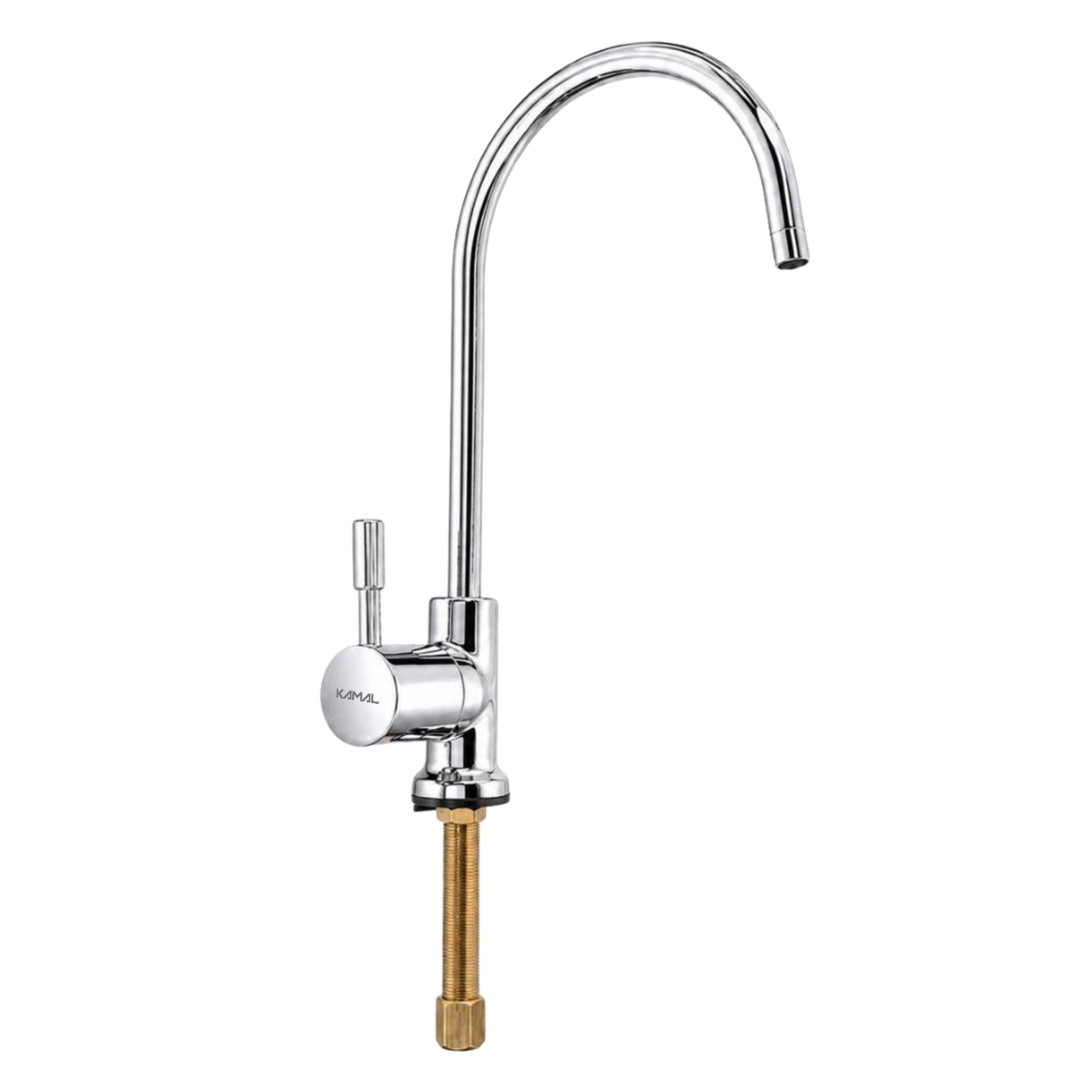 KAMAL Full Brass RO Water Purifier Faucet for Kitchen Sink | Premium Chrome Finish Deck Mount RO Tap | Heavy Duty Leak Proof Water Filter Faucet