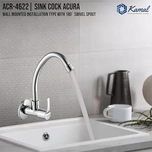 Acura Kitchen Sink Tap (Full Brass) - by Kamal - Kamal Bathware