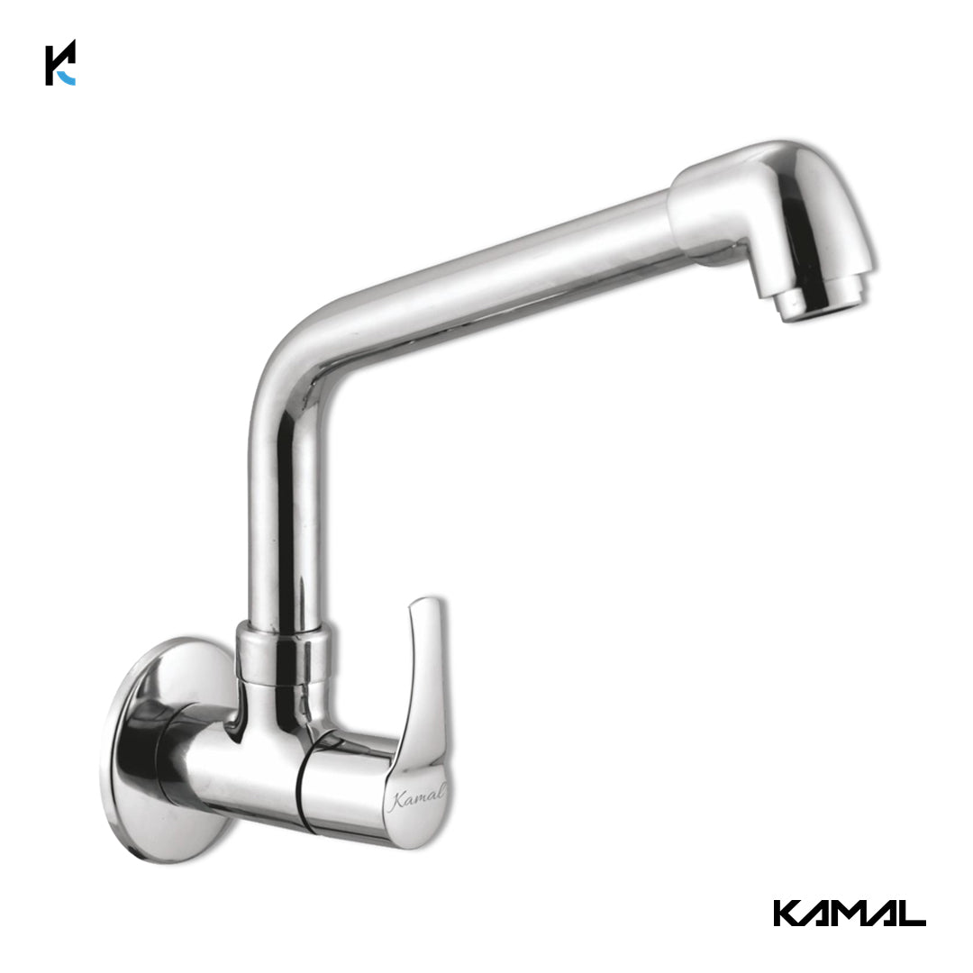Acura Sink Tap Elbow Spout (Full Brass) - by Kamal - Acura - Kamal Bathware