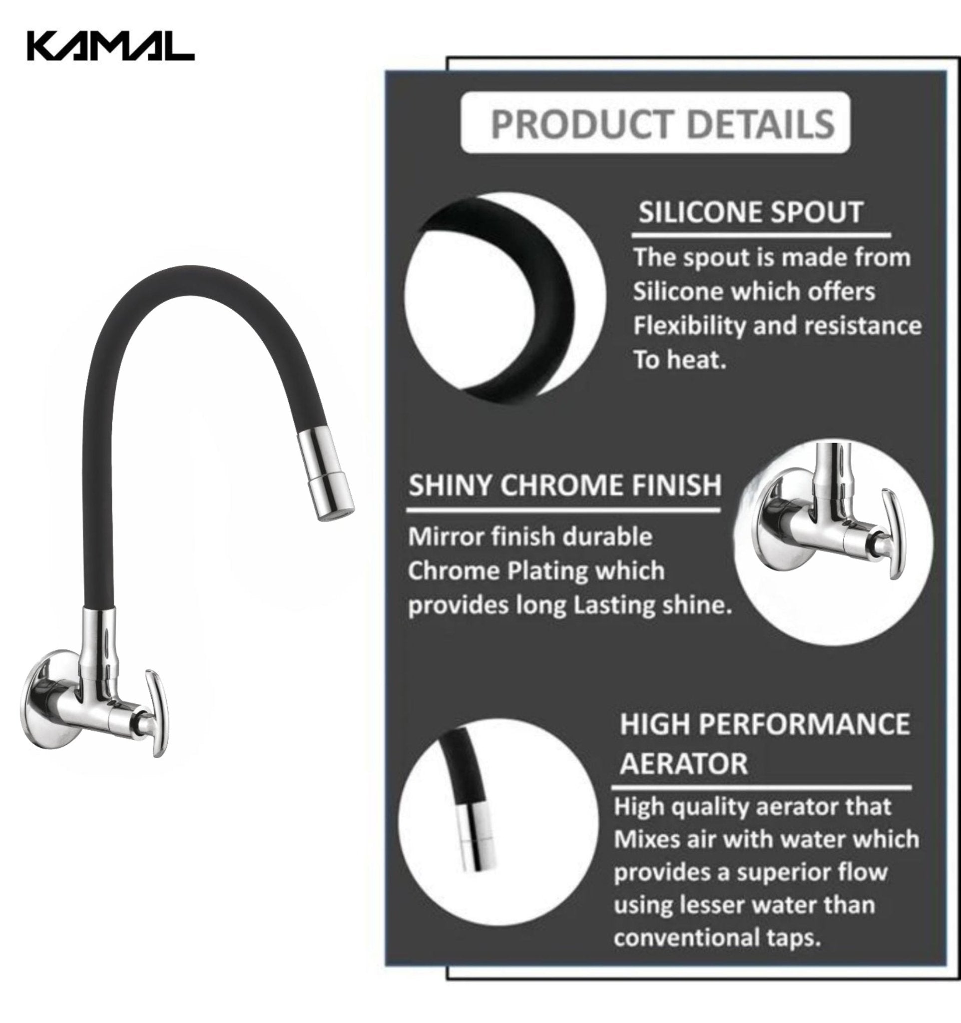 Alto Dual Flow Sink Tap – by Kamal - Alto - Kamal Bathware