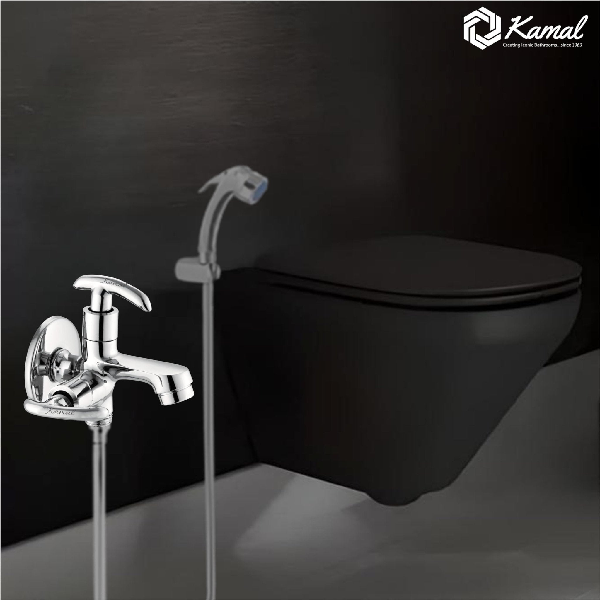 Alto Elite Two Way Bib Tap (Full Brass) - by Kamal - Alto - Kamal Bathware