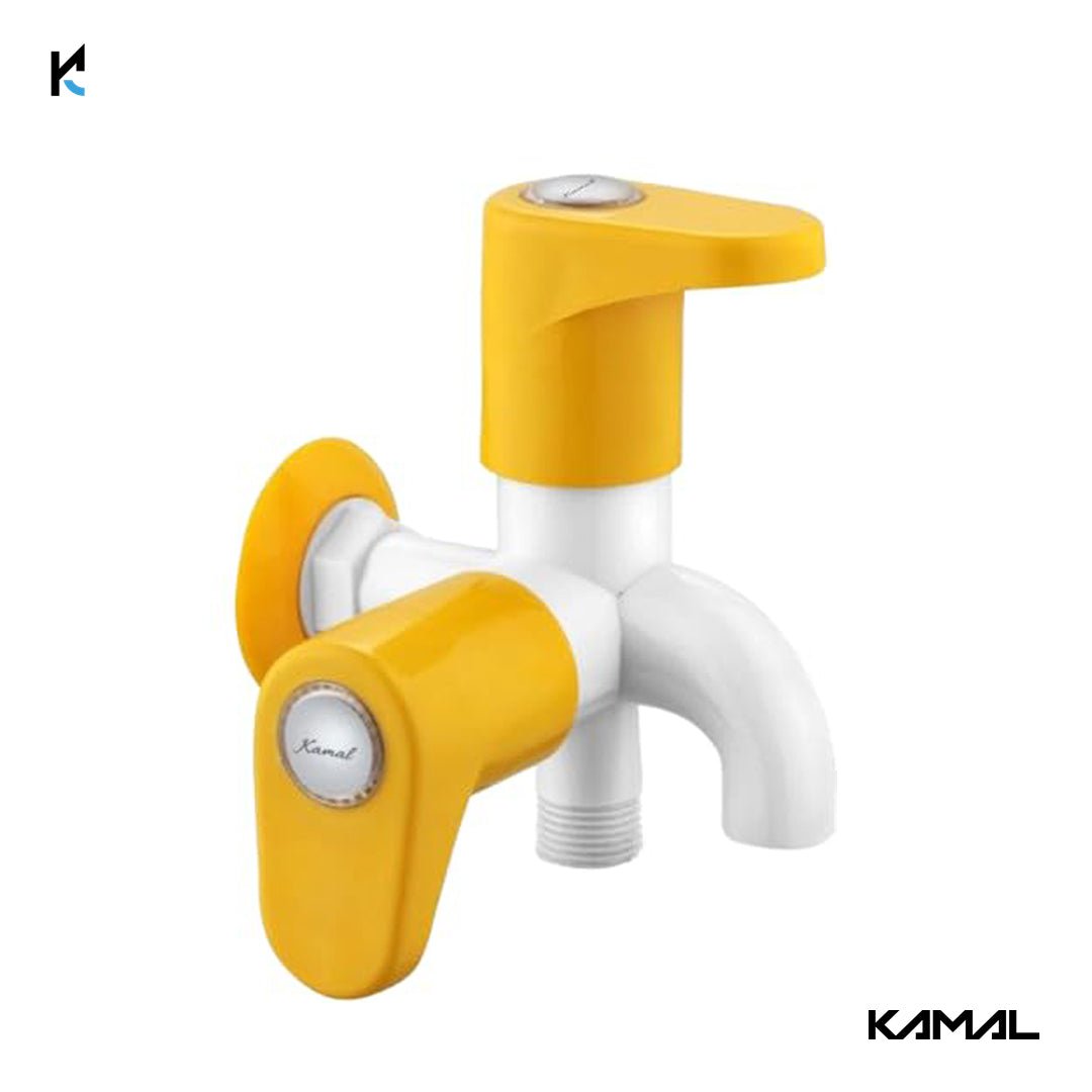Amarillo Two Way Bib Tap (PTMT Plastic) - By Kamal - Kamal Bathware