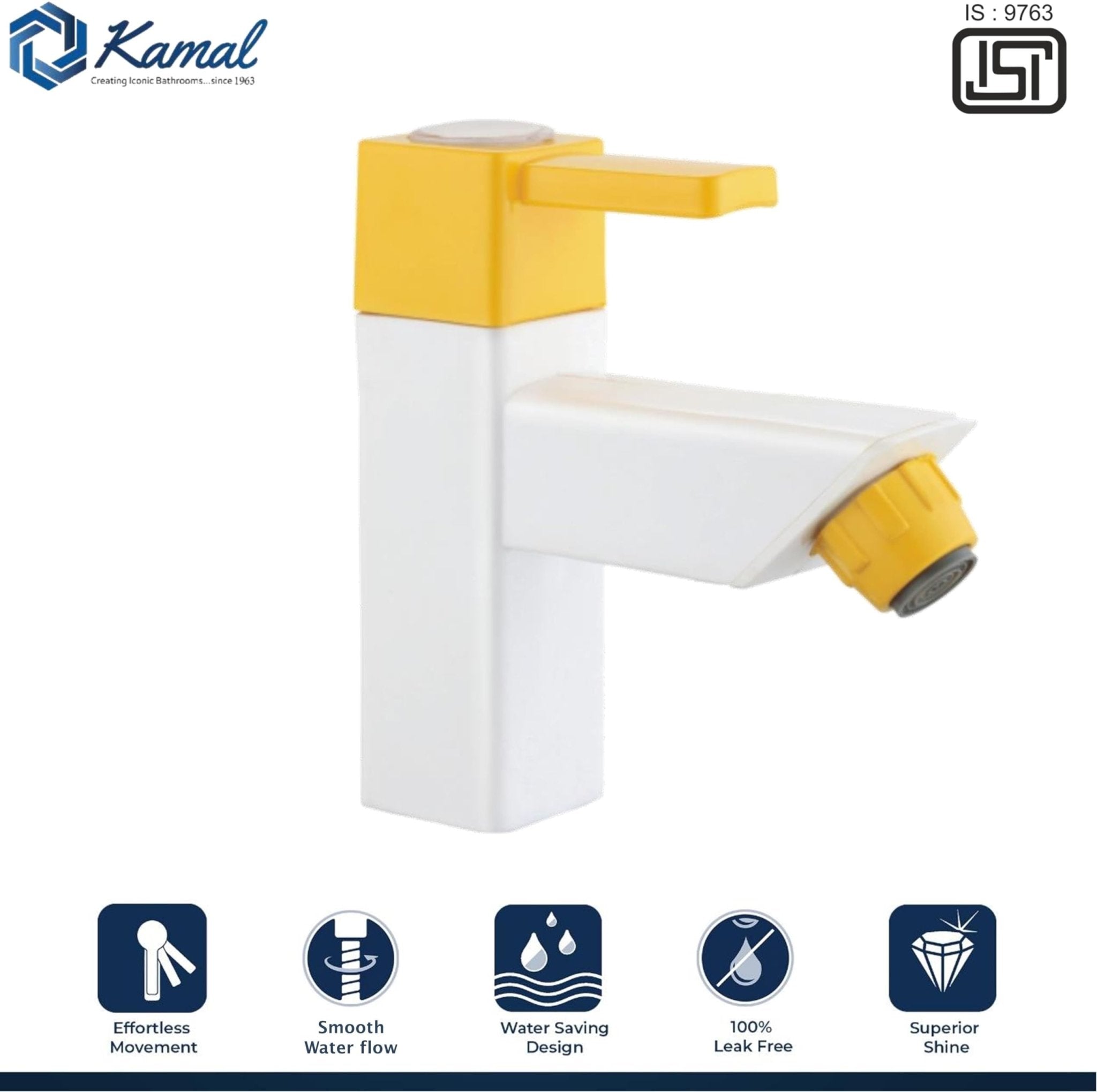 Arezzo Pillar Tap (PTMT Plastic) - by Kamal - Kamal Bathware