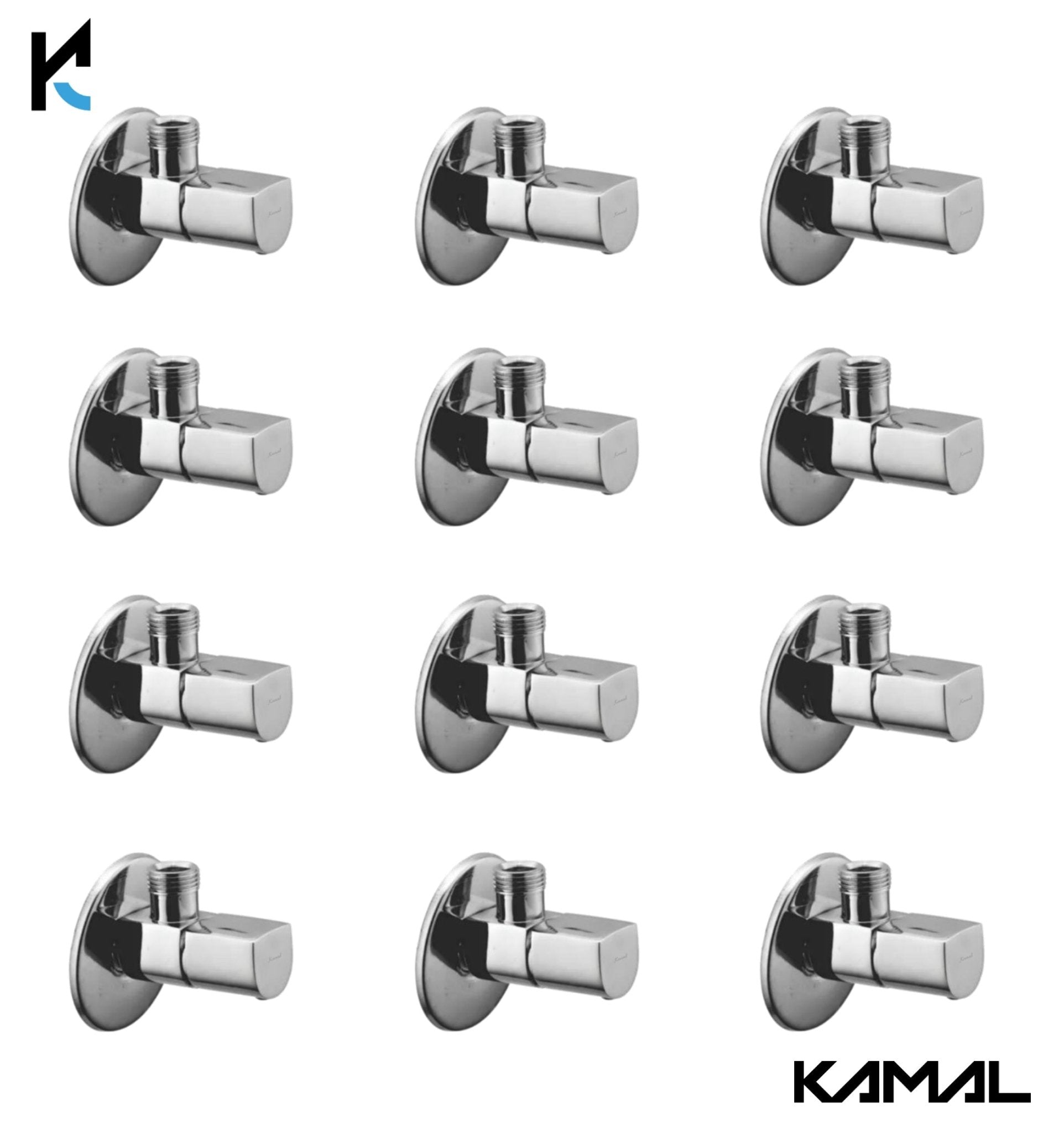 Aria Full Brass Angle Tap (Full Brass) - by Kamal - Aria - Kamal Bathware