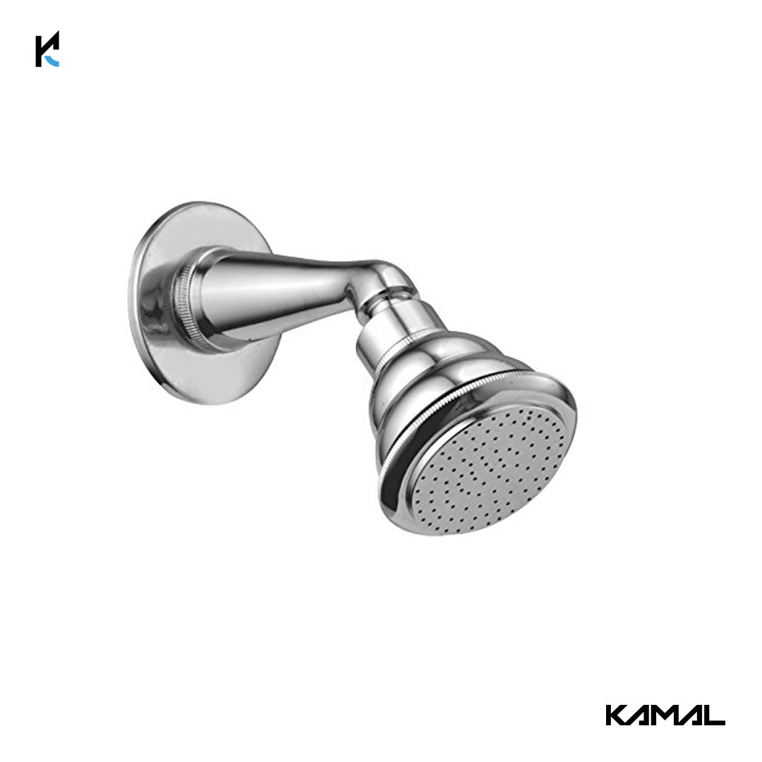 Brass Overhead Shower with Arm - by Kamal - Shower - Kamal Bathware