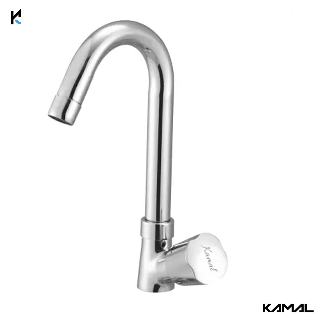 Contessa Neo Swan Neck (Full Brass) - by Kamal - Contessa Neo - Kamal Bathware