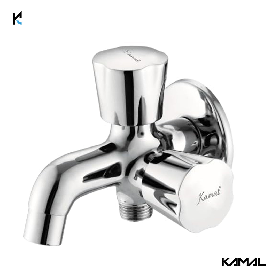 Contessa Neo Two Way Bib Tap (Full Brass) - by kamal - Contessa Neo - Kamal Bathware