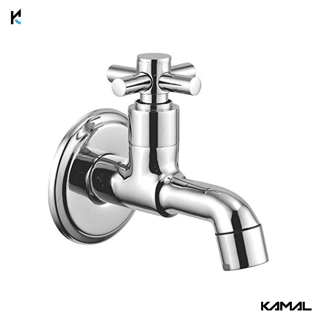 Cross Bib Tap (Full Brass) - by Kamal - Kamal Bathware