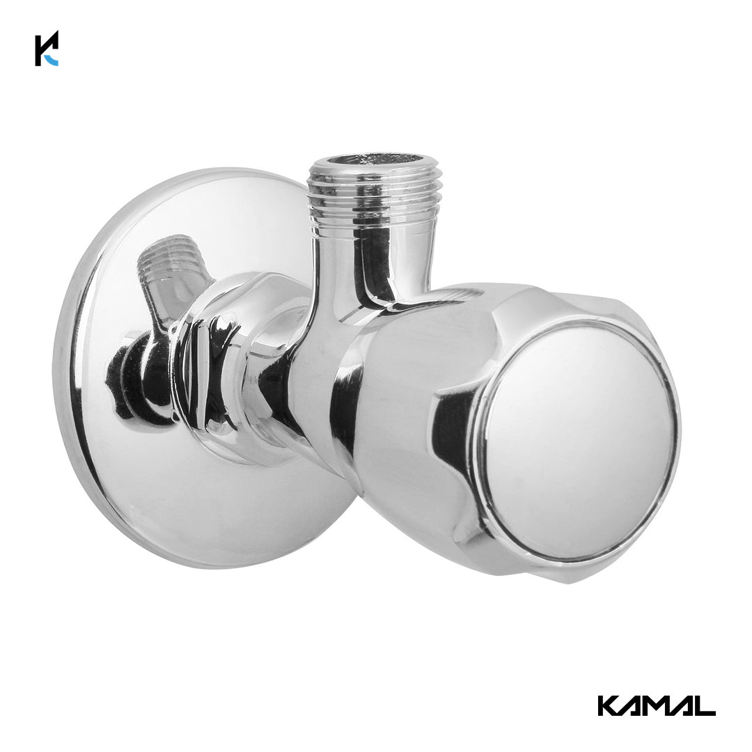 Crystal Full Brass Angle Valve (Full Brass) - by Kamal - Crystal - Kamal Bathware