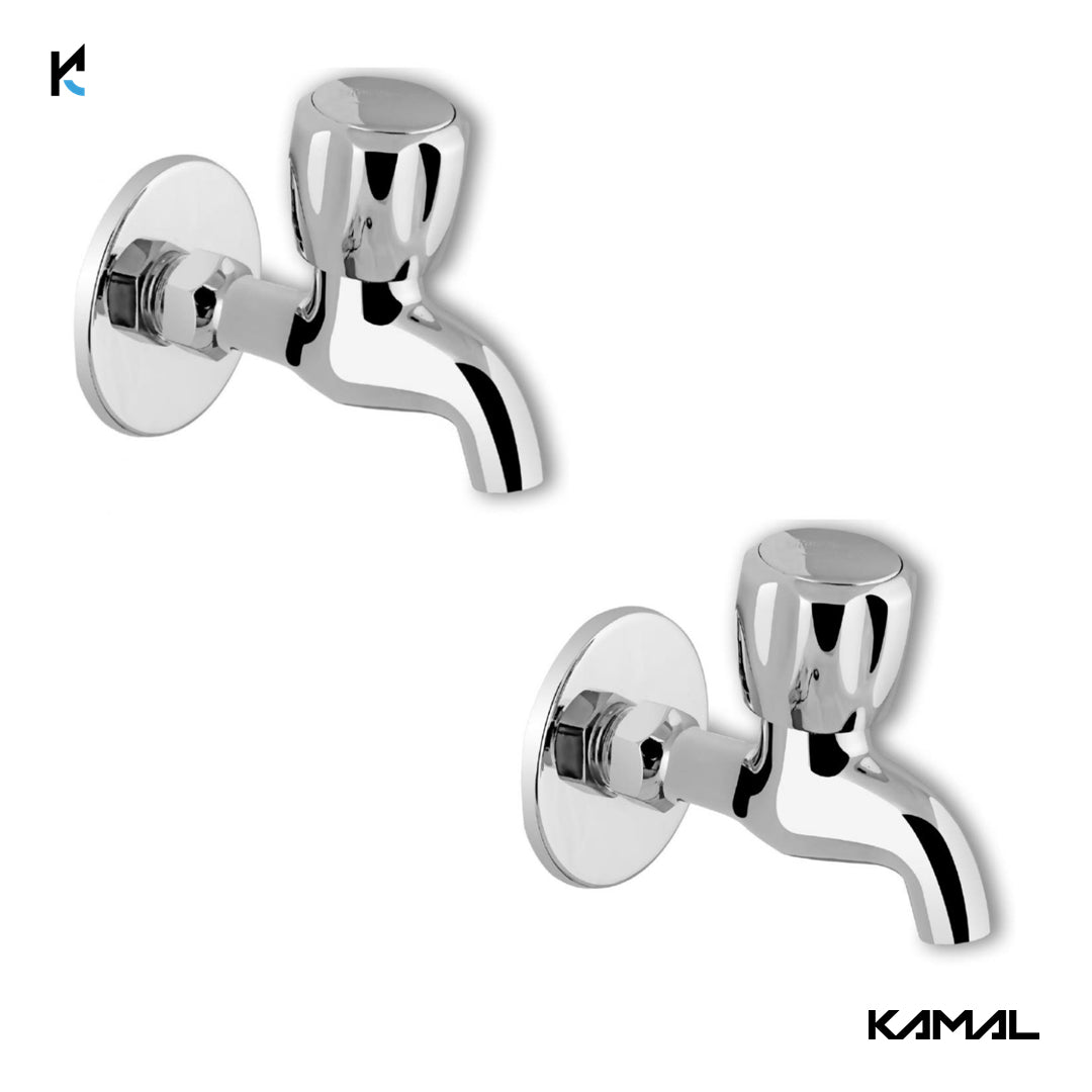 Crystal Full Brass Bib Cock (Full Brass) - by Kamal - Crystal - Kamal Bathware