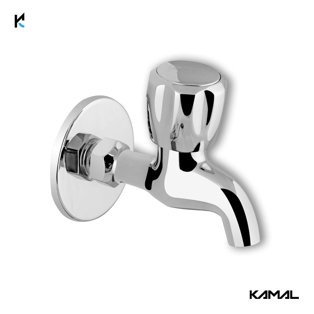 Crystal Full Brass Bib Cock (Full Brass) - by Kamal - Crystal - Kamal Bathware