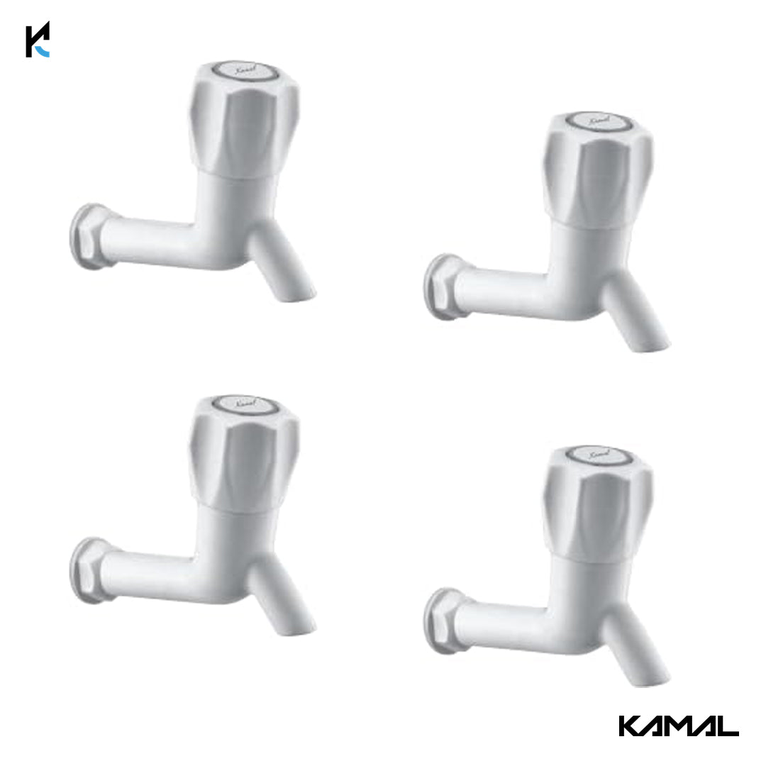 Crystal Long Body Bib Tap (PTMT Plastic) - by Kamal - Kamal Bathware