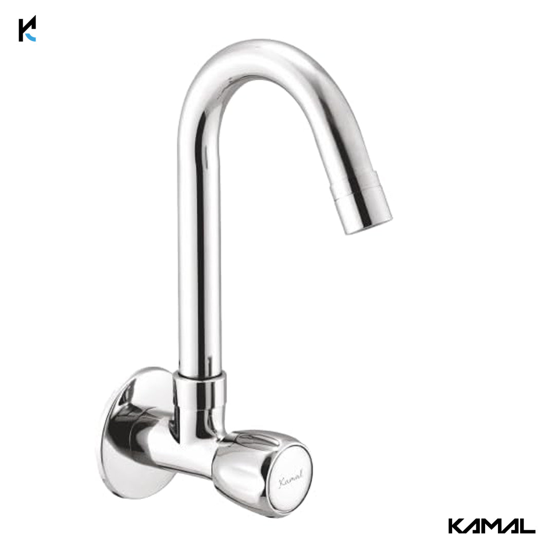 Crystal Neo Sink Tap (Full Brass) - by Kamal - Crystal - Kamal Bathware