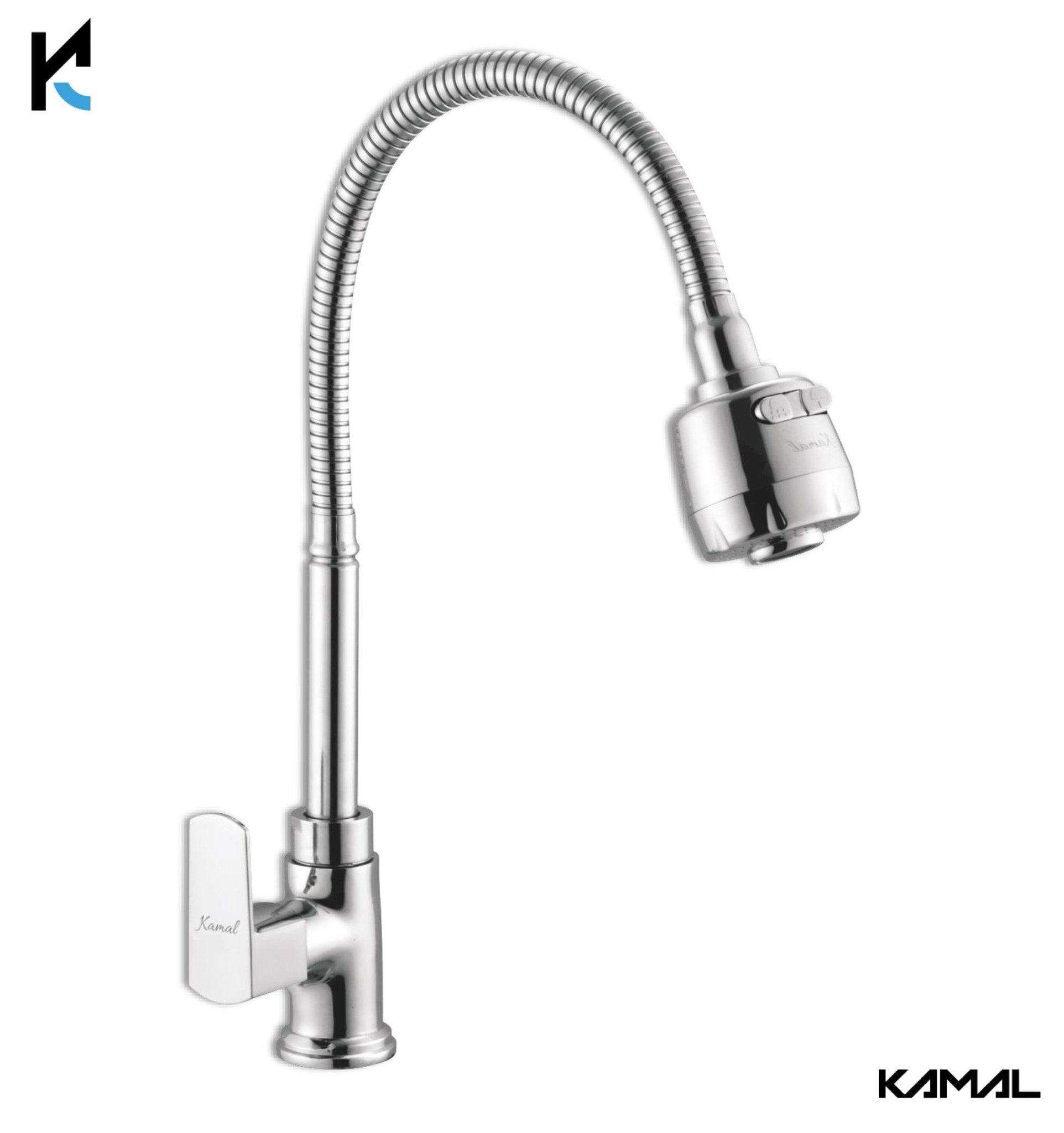 Cubix Dual Flow Heavy Body Sink Tap – by Kamal - Cubix - Kamal Bathware