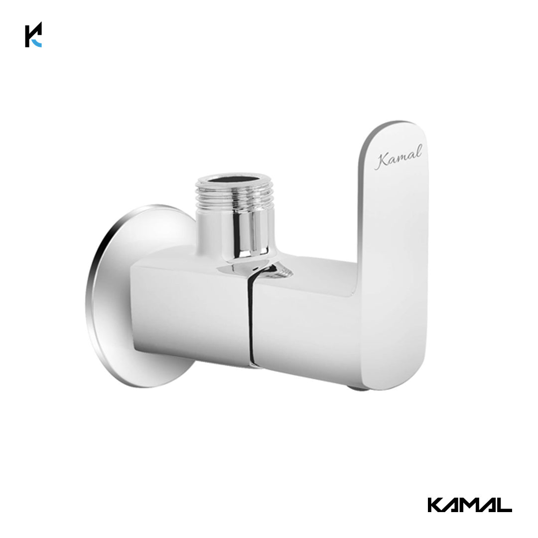 Cubix Prime Angle Valve (Full Brass) - by Kamal - Kamal Bathware