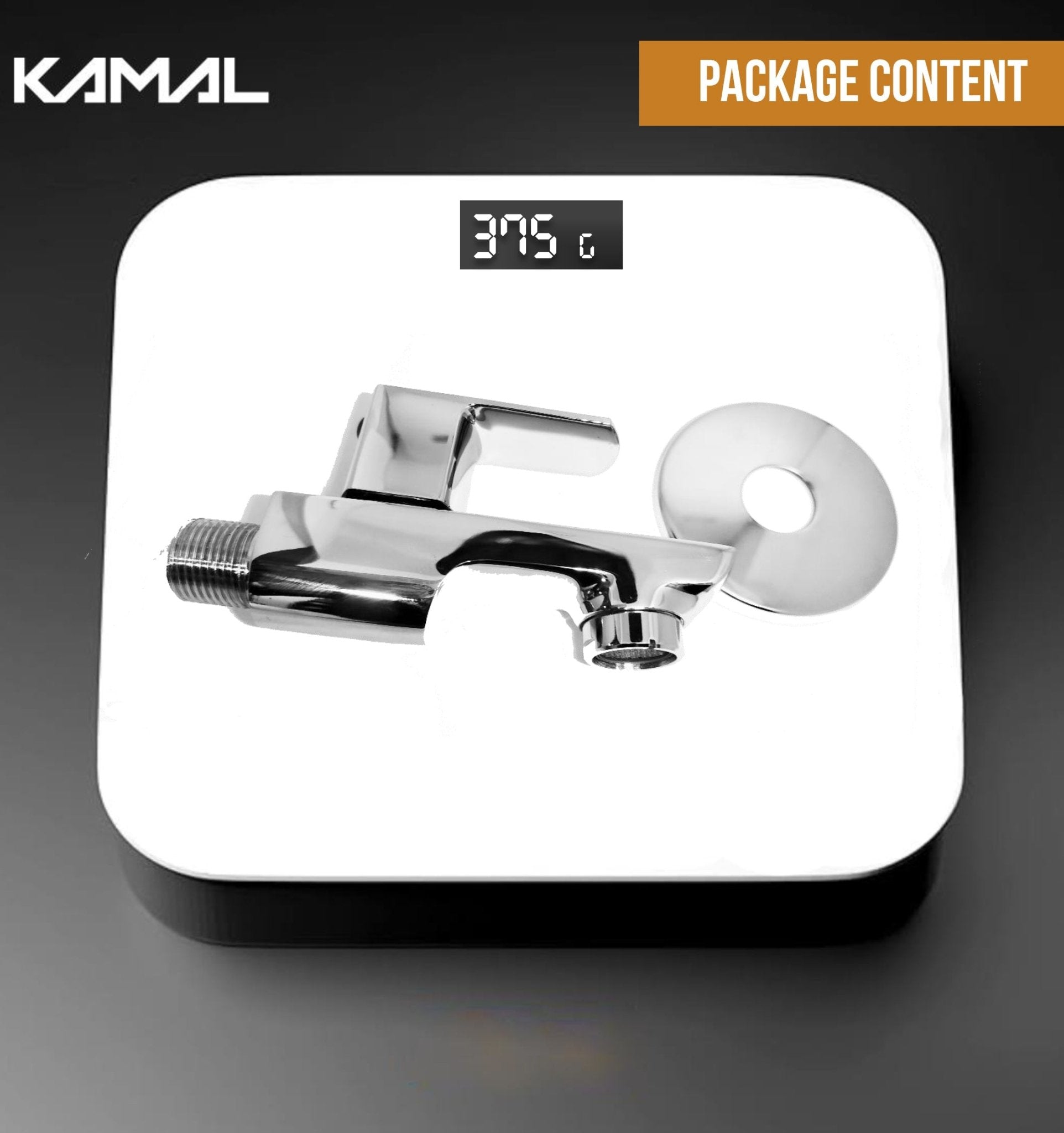 Cubix Prime Bib Tap (Full Brass) - by Kamal - Kamal Bathware
