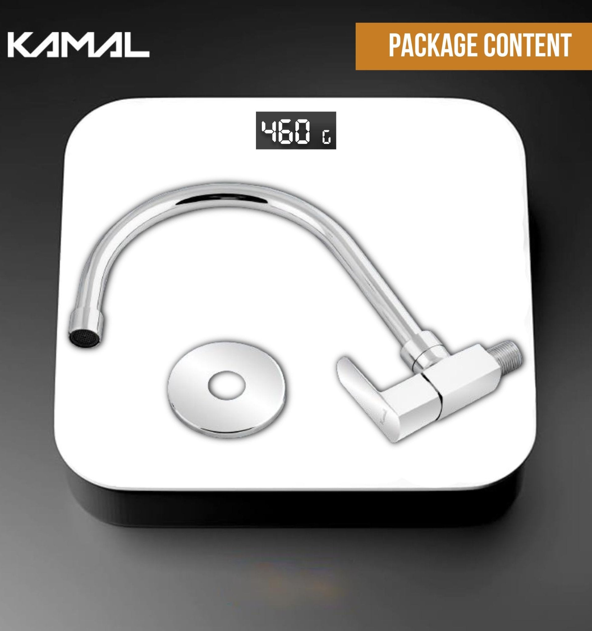 Cubix Sink Tap (Full Brass) - by Kamal - Cubix Prime - Kamal Bathware