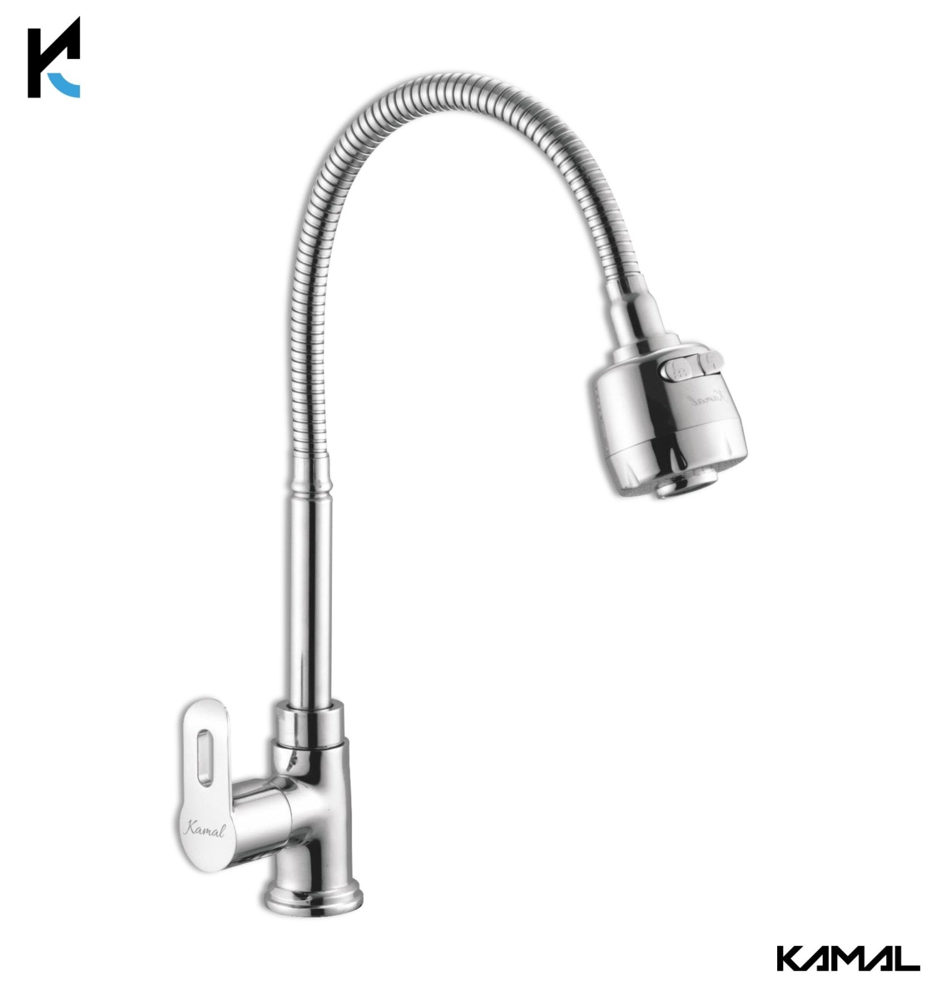 Curve Dual Flow Heavy Body Sink Tap – by Kamal - Curve - Kamal Bathware
