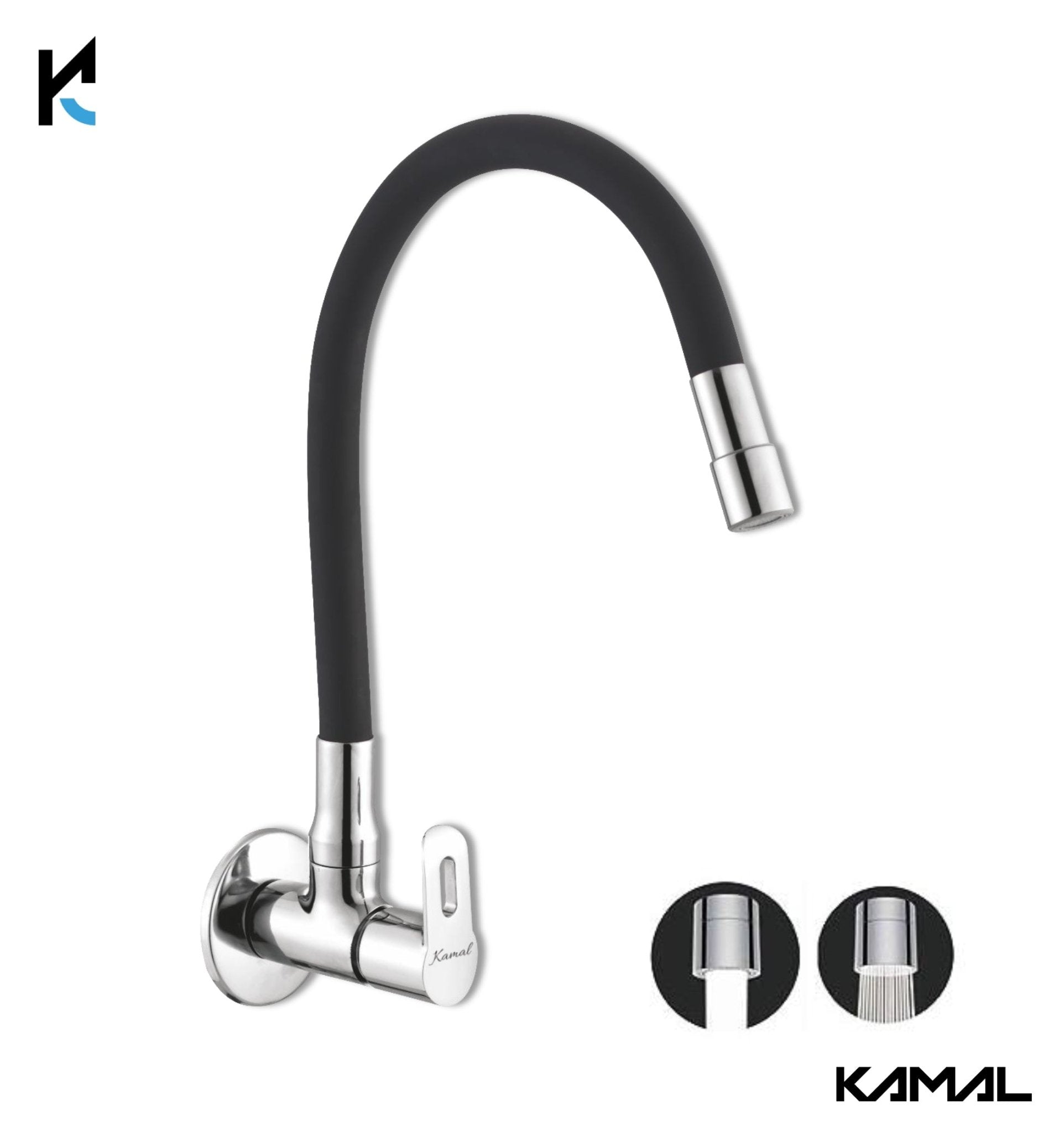 Curve Dual Flow Sink Tap – by Kamal - Curve - Kamal Bathware