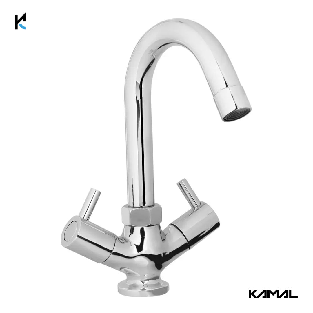 Dixy Centre Hole Basin Mixer (Full Brass) - by Kamal - Dixy - Kamal Bathware