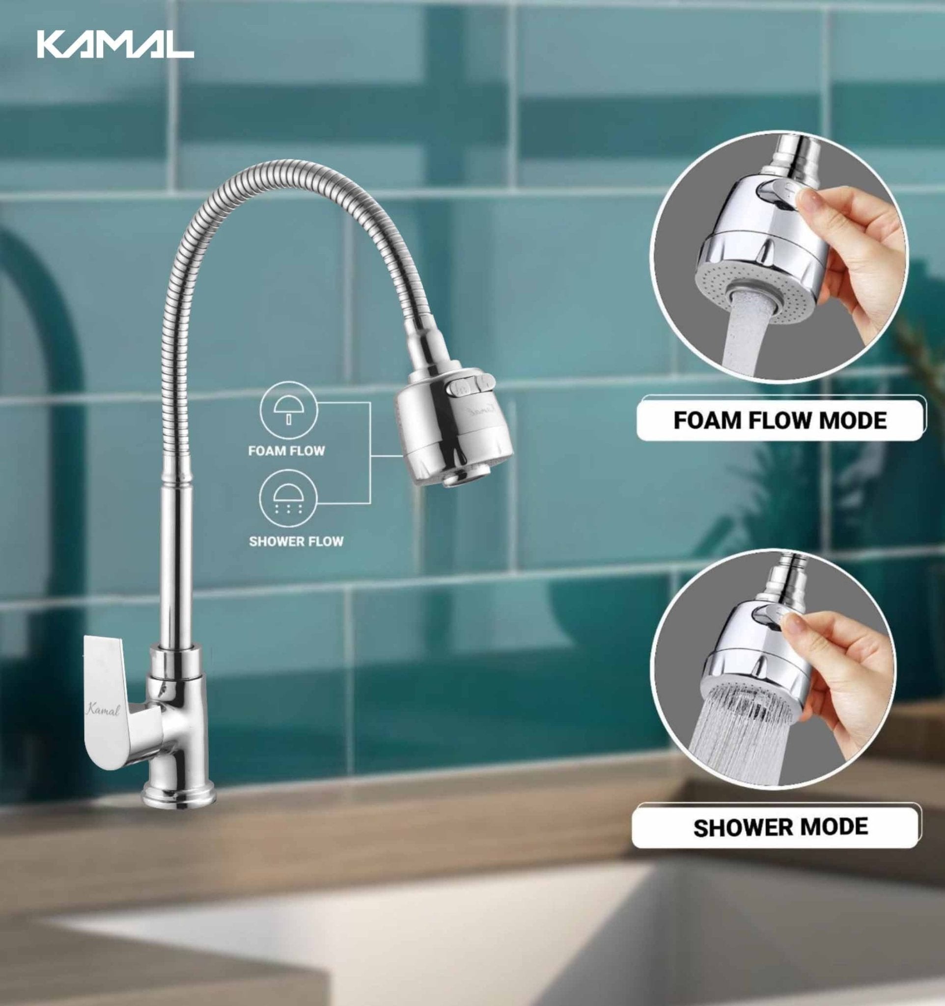 Era Dual Flow Heavy Body Sink Tap – by Kamal - Era - Kamal Bathware