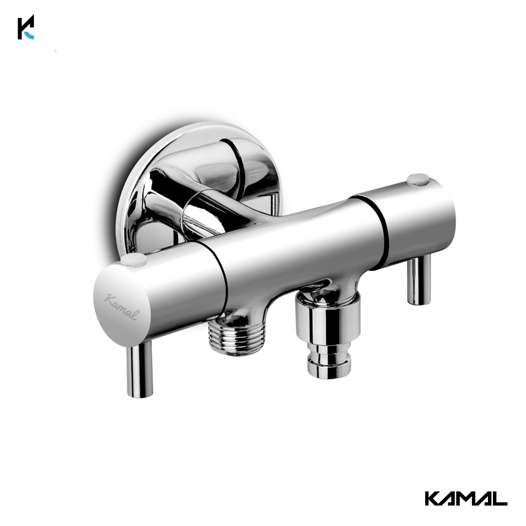 Ertiga Two Way Angle Valve (Full Brass) - by Kamal - Ertiga - Kamal Bathware