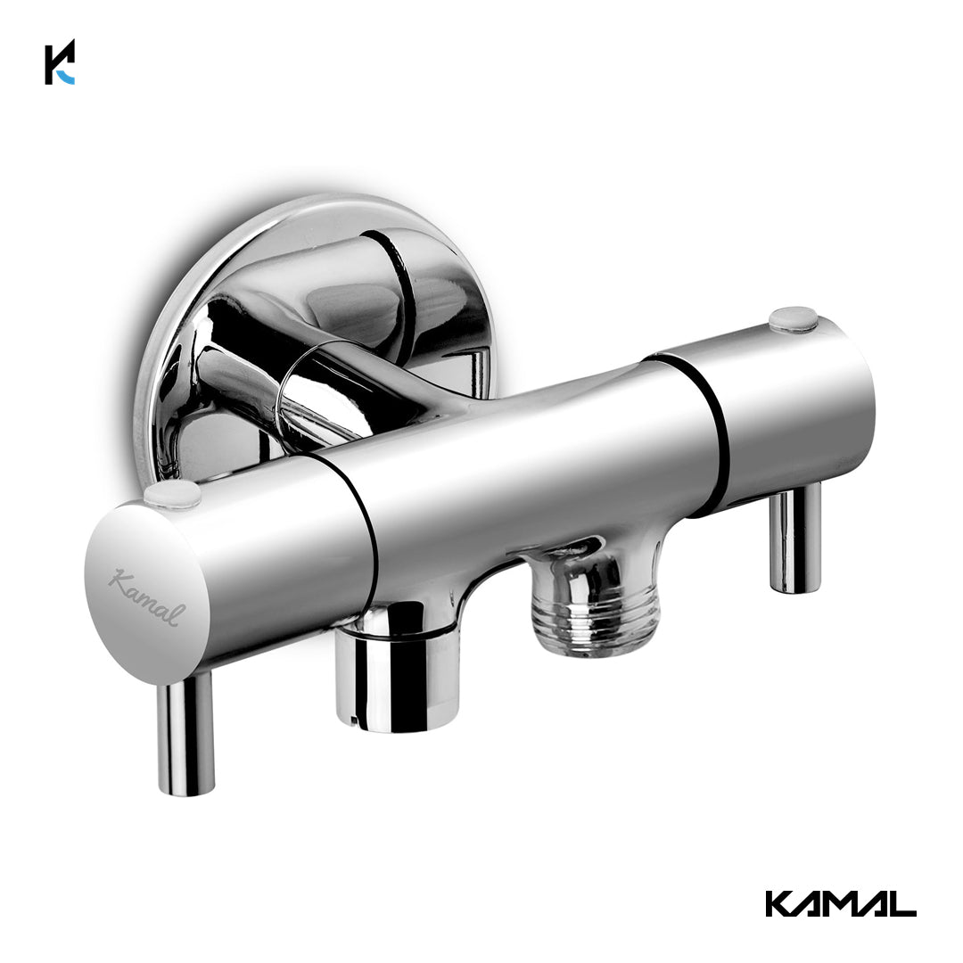 Ertiga Two Way Bib Tap (Full Brass) - by Kamal - Kamal Bathware
