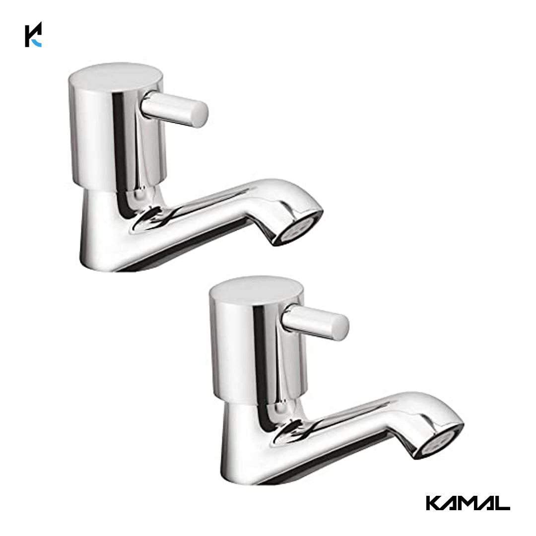 FLT Pillar Cock (Full Brass) - by Kamal - Kamal Bathware