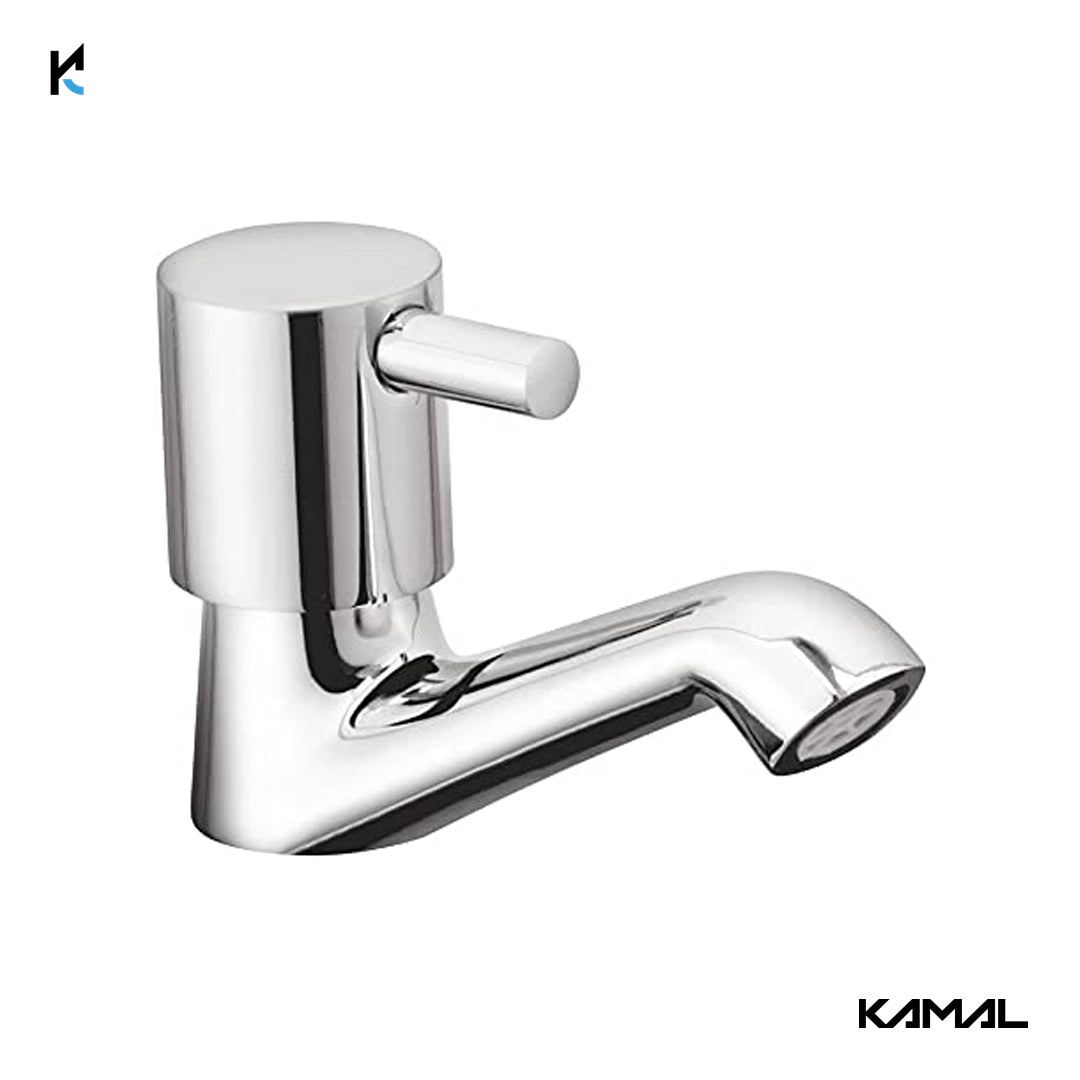 FLT Pillar Cock (Full Brass) - by Kamal - Kamal Bathware