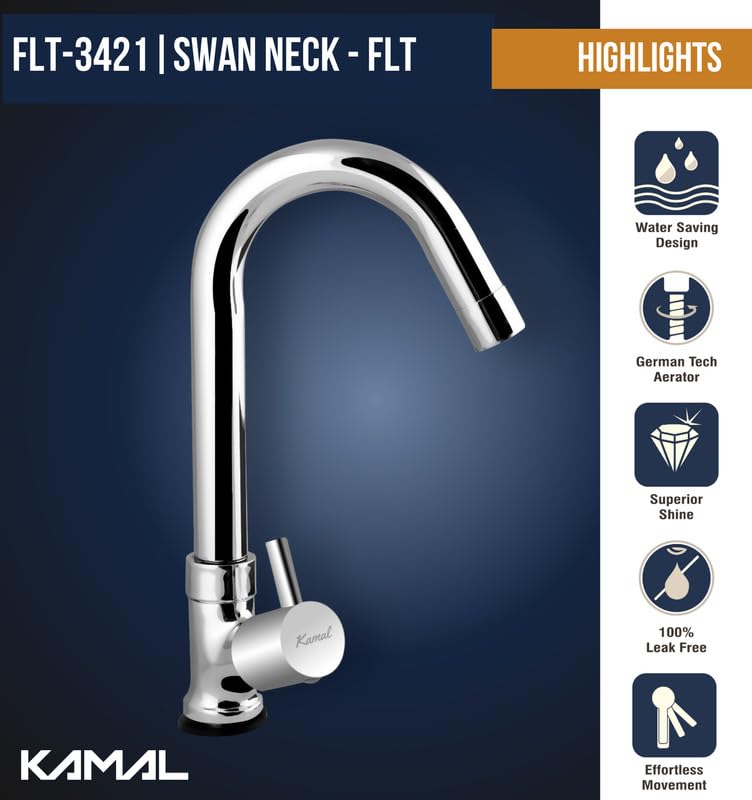 FLT Pillar Tap (Full Brass) - by Kamal - Kamal Bathware
