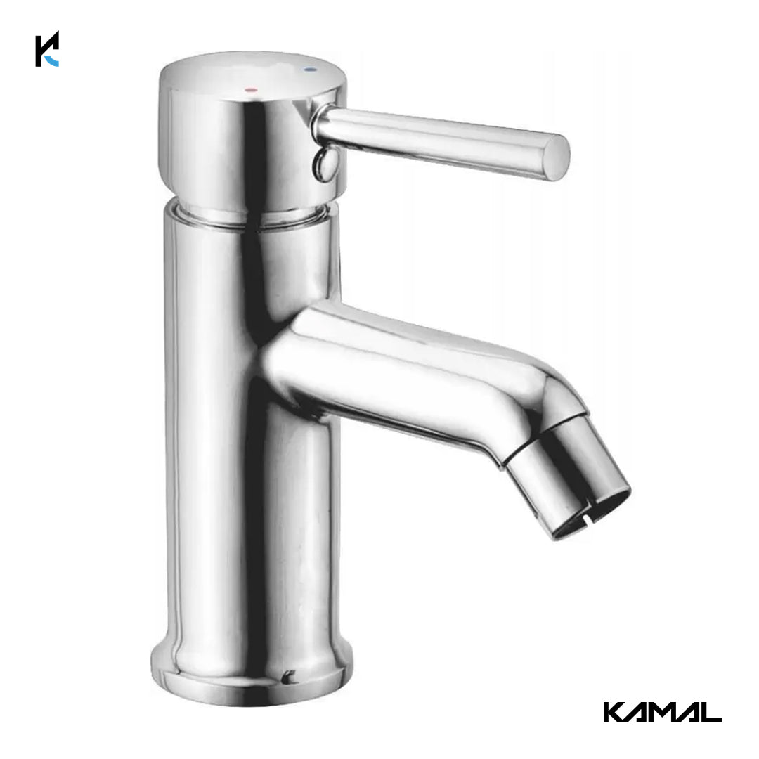 FLT Single Lever Basin Mixer (Full Brass) - by Kamal - FLT - Kamal Bathware