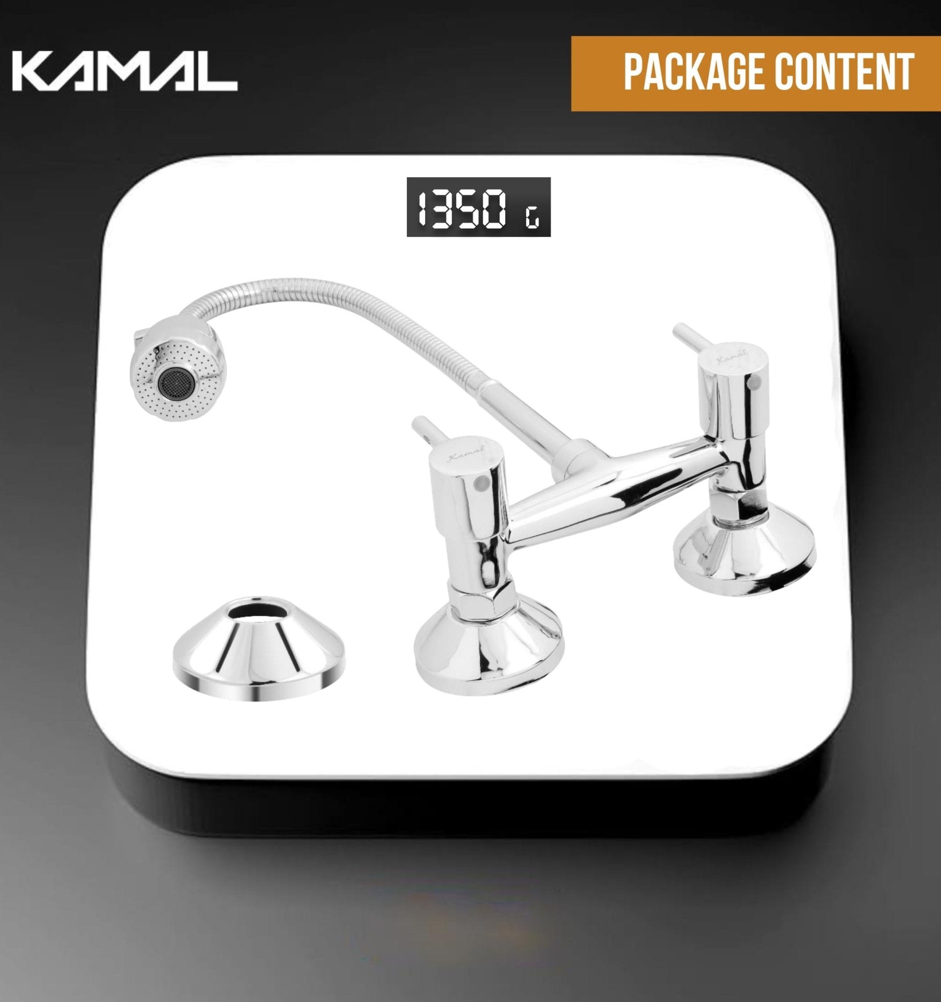 FLT Sink Mixer (Brass & SS Steel) - by Kamal - Kamal Bathware