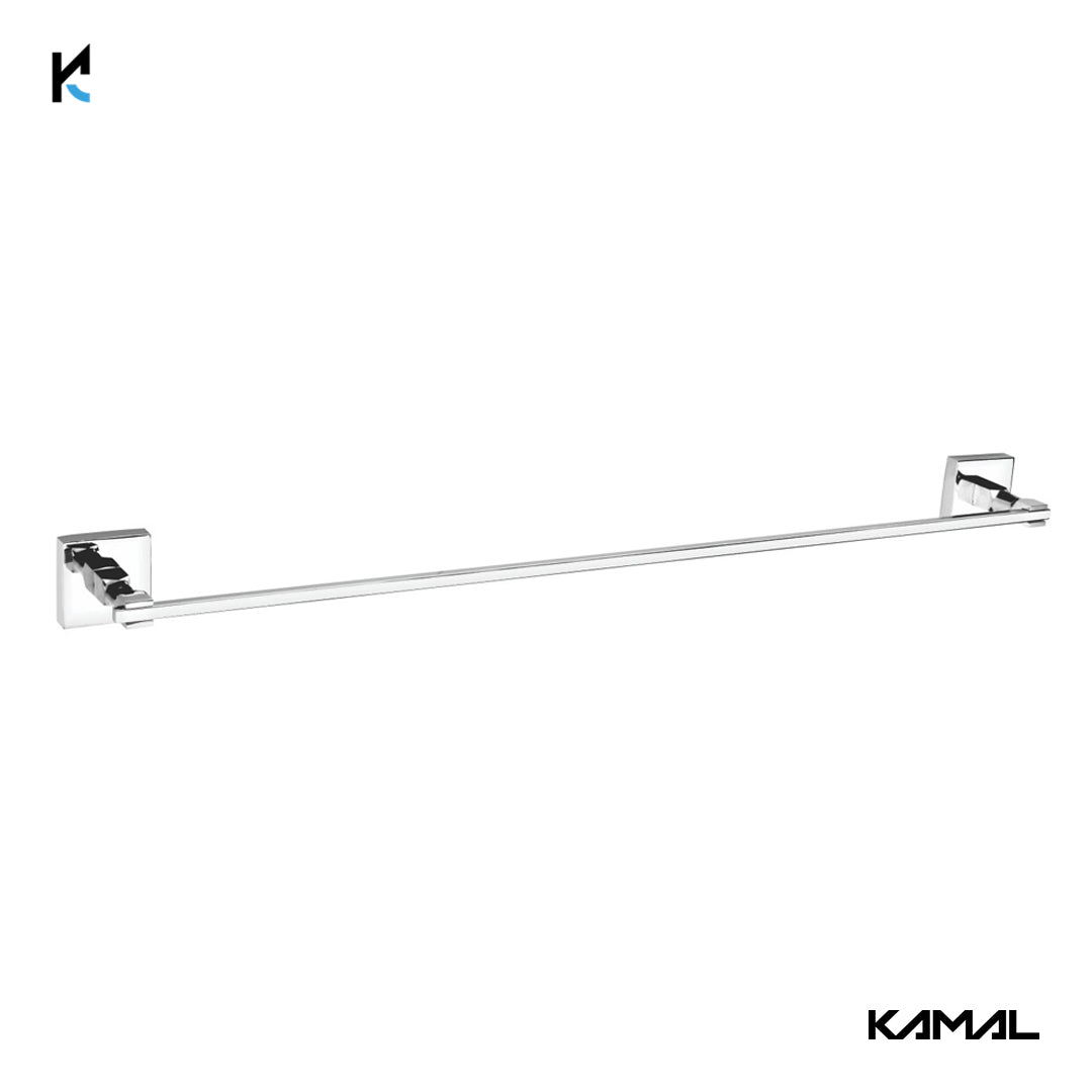 Full Brass Platinum Towel Rod 24 inch - by Kamal - Platinum - Kamal Bathware