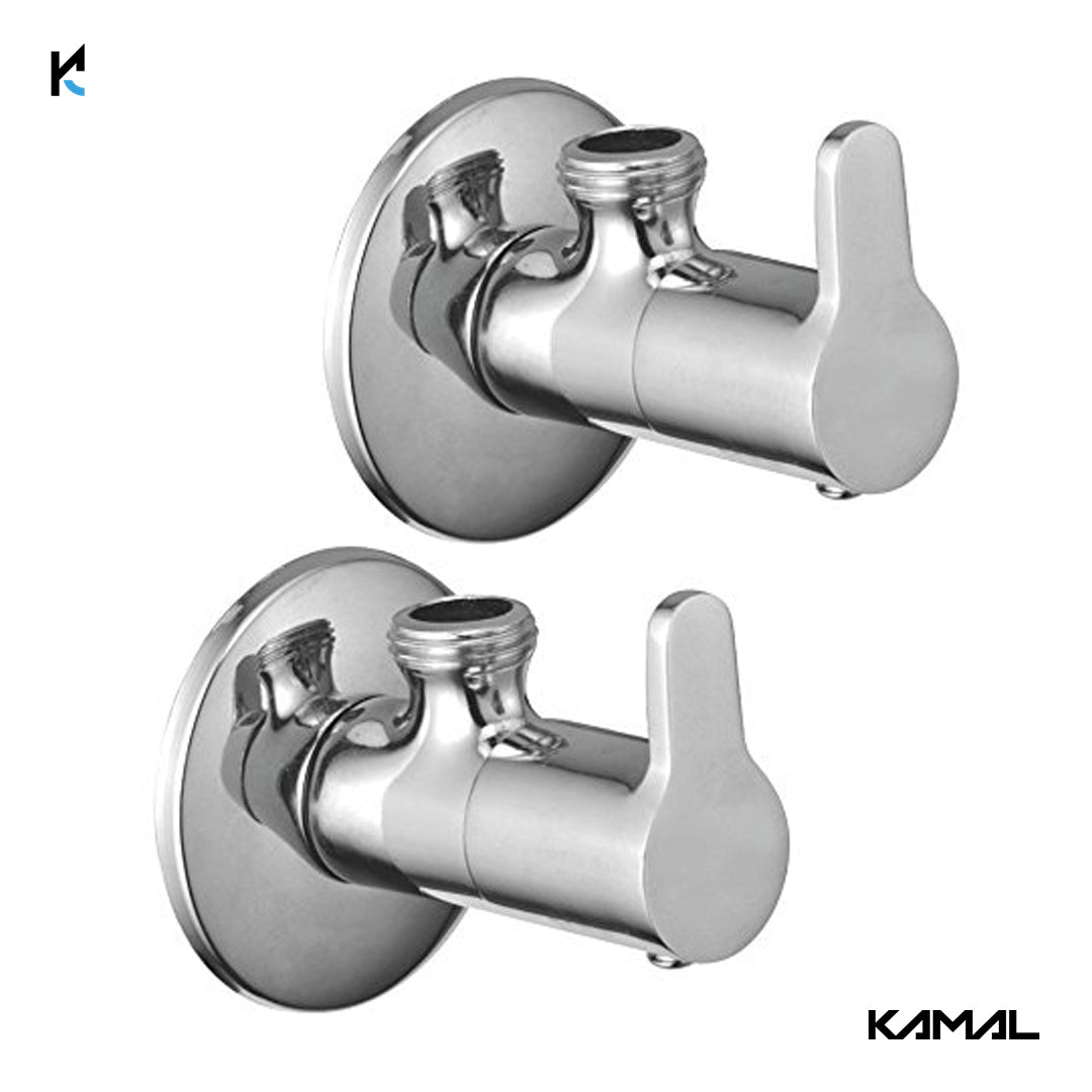 Fusion Brass Angle Valve (Full Brass) - by Kamal - Kamal Bathware